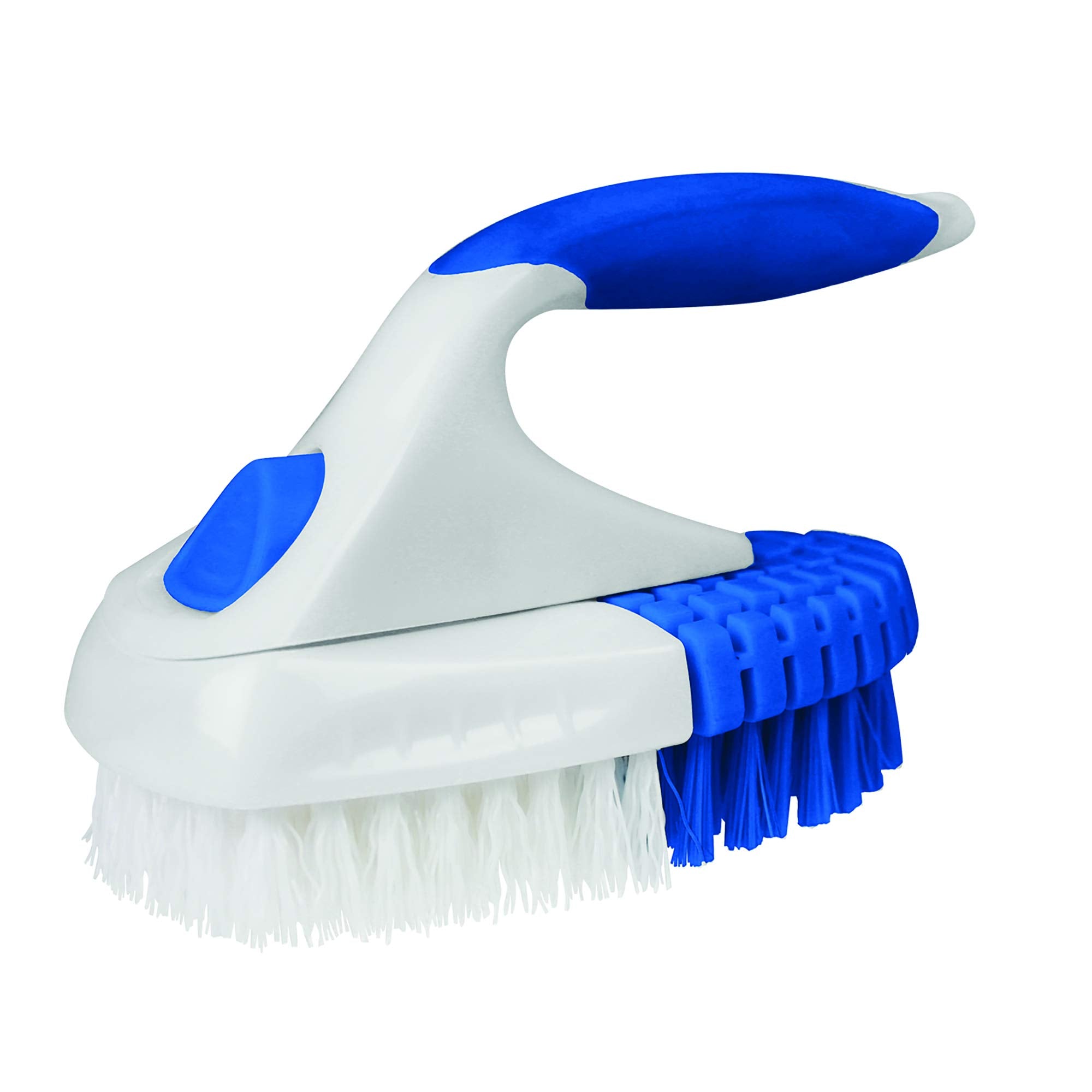 Clorox Multipurpose Flex Scrub Handheld Cleaning Brush With Removable Handle, Blue/White