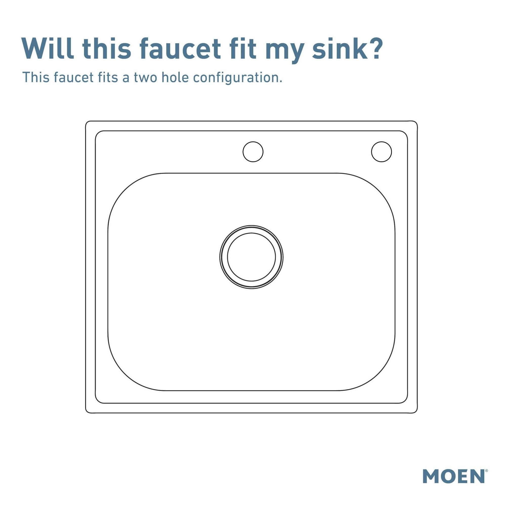 Moen Commercial M-Dura Chrome One-Handle Wall Mount Kitchen Faucet, 8713