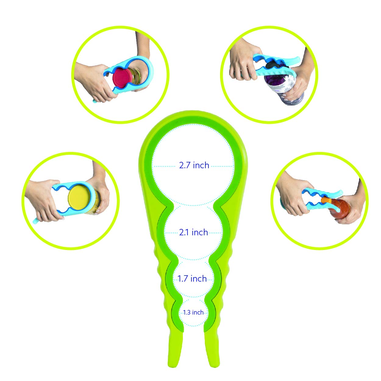 Evriholder Easi-Twist Jar Opener, Easy Grip, 1 Pack, Tan, Model EASI-TAG-AMZ
