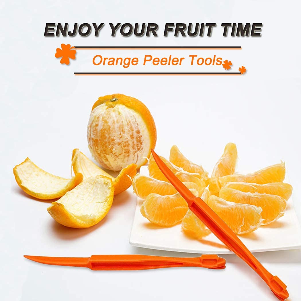 Cosmer Orange Peeler Tools - 2 Pack Citrus Remover Slicer - Easy Open Fruit Kitchen Gadgets