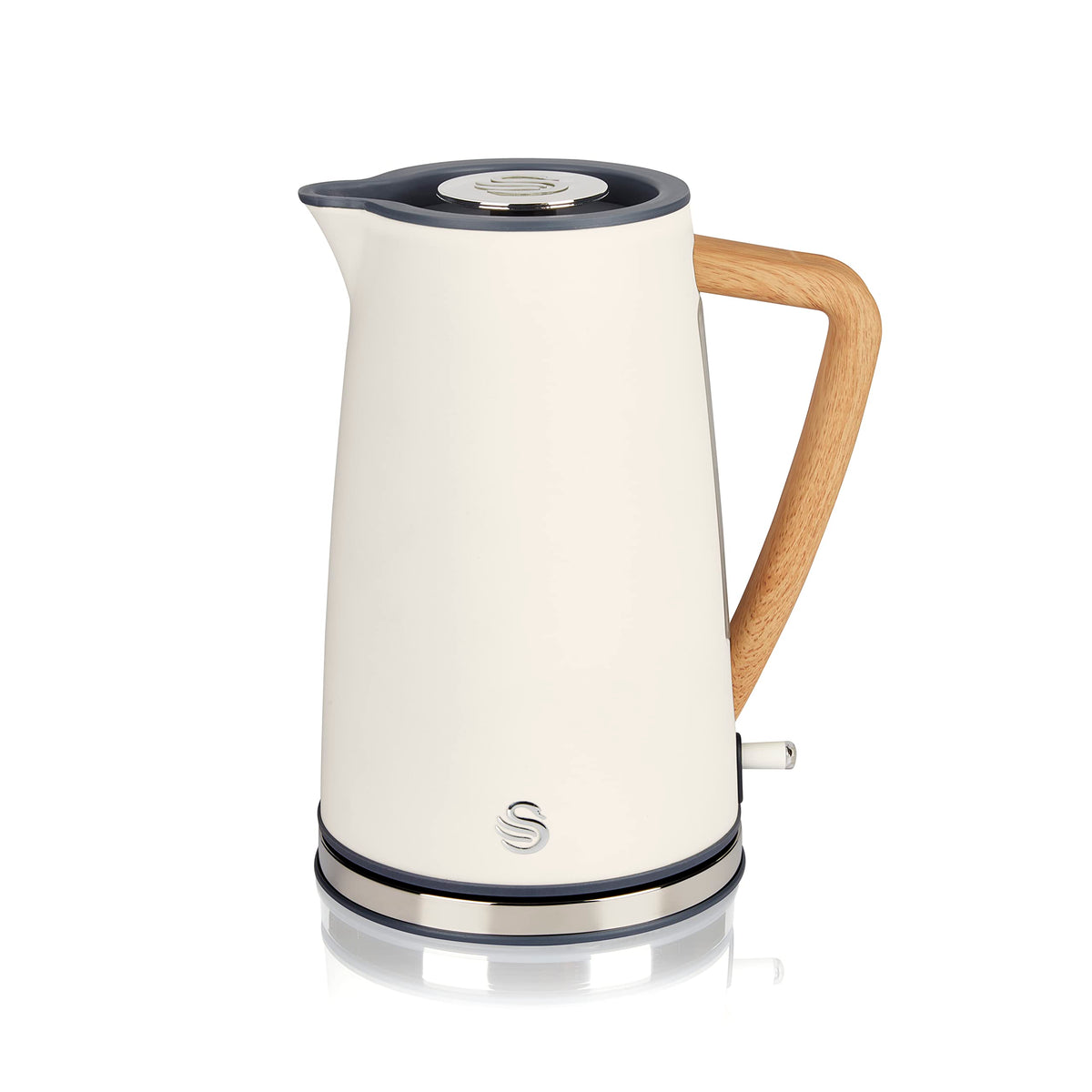 Swan Sk14610Whtn Nordic Electric Kettle, 10''X6.3''X8.7'', Cotton White
