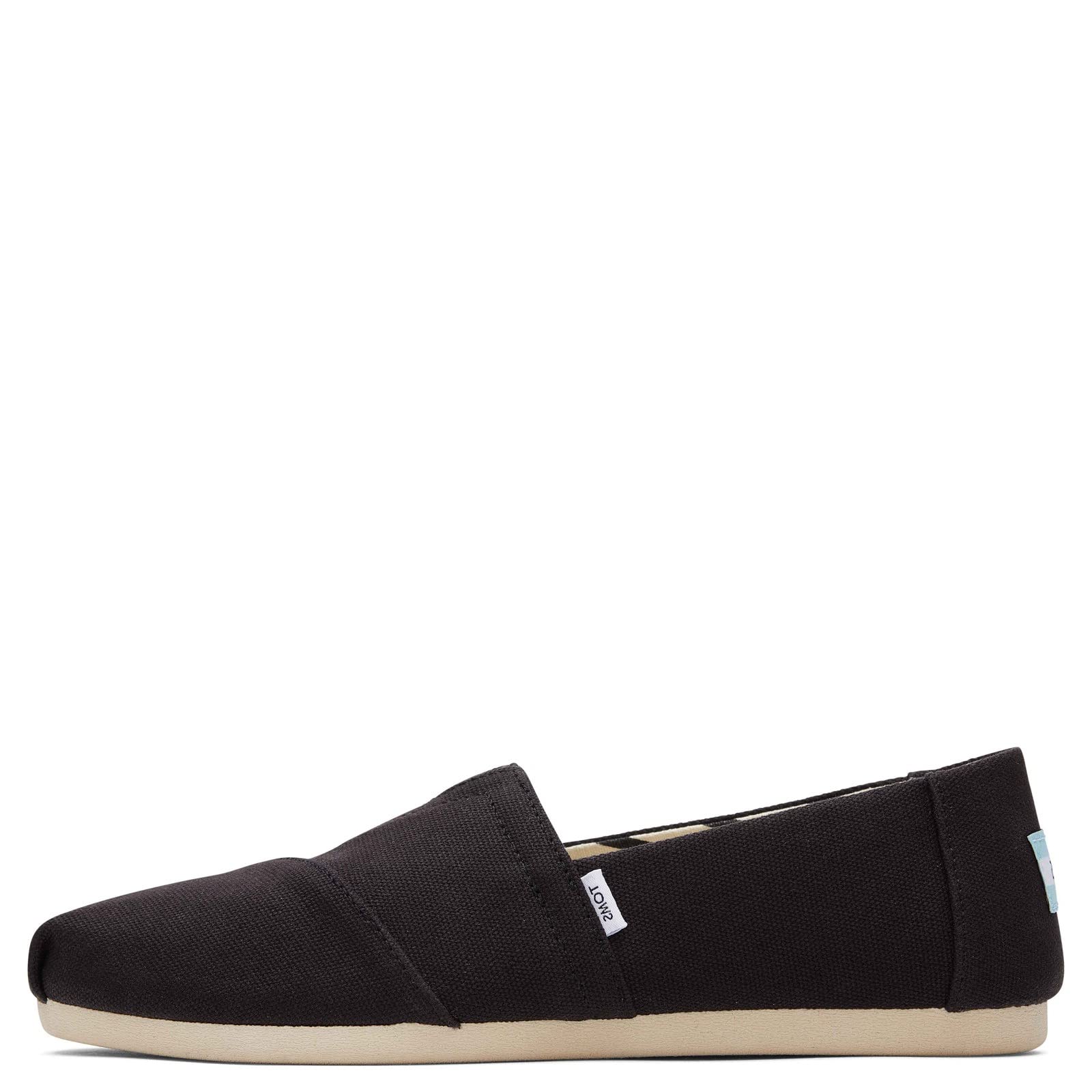 Toms Womens, Alpargata Recycled Slip-On - Wide Width Black 6 W