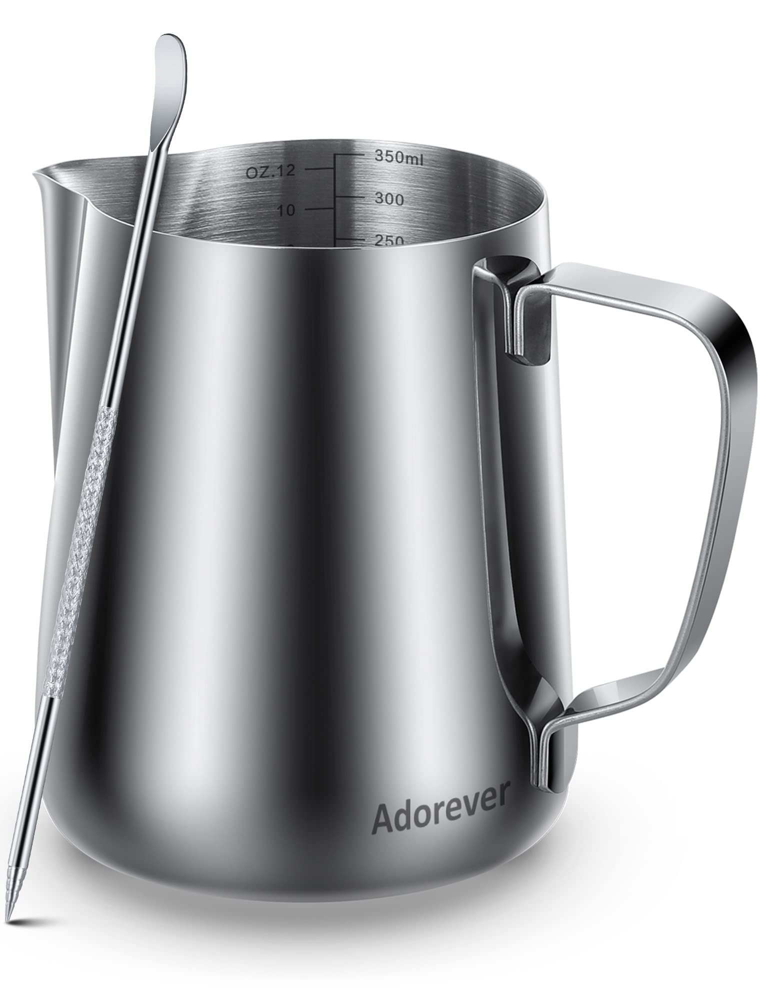Milk Frothing Pitcher 350Ml/600Ml/900Ml/1500Ml (12Oz/20Oz/32Oz/50Oz) Steaming Pitchers Stainless Steel Milk/Coffee/Cappuccino/La