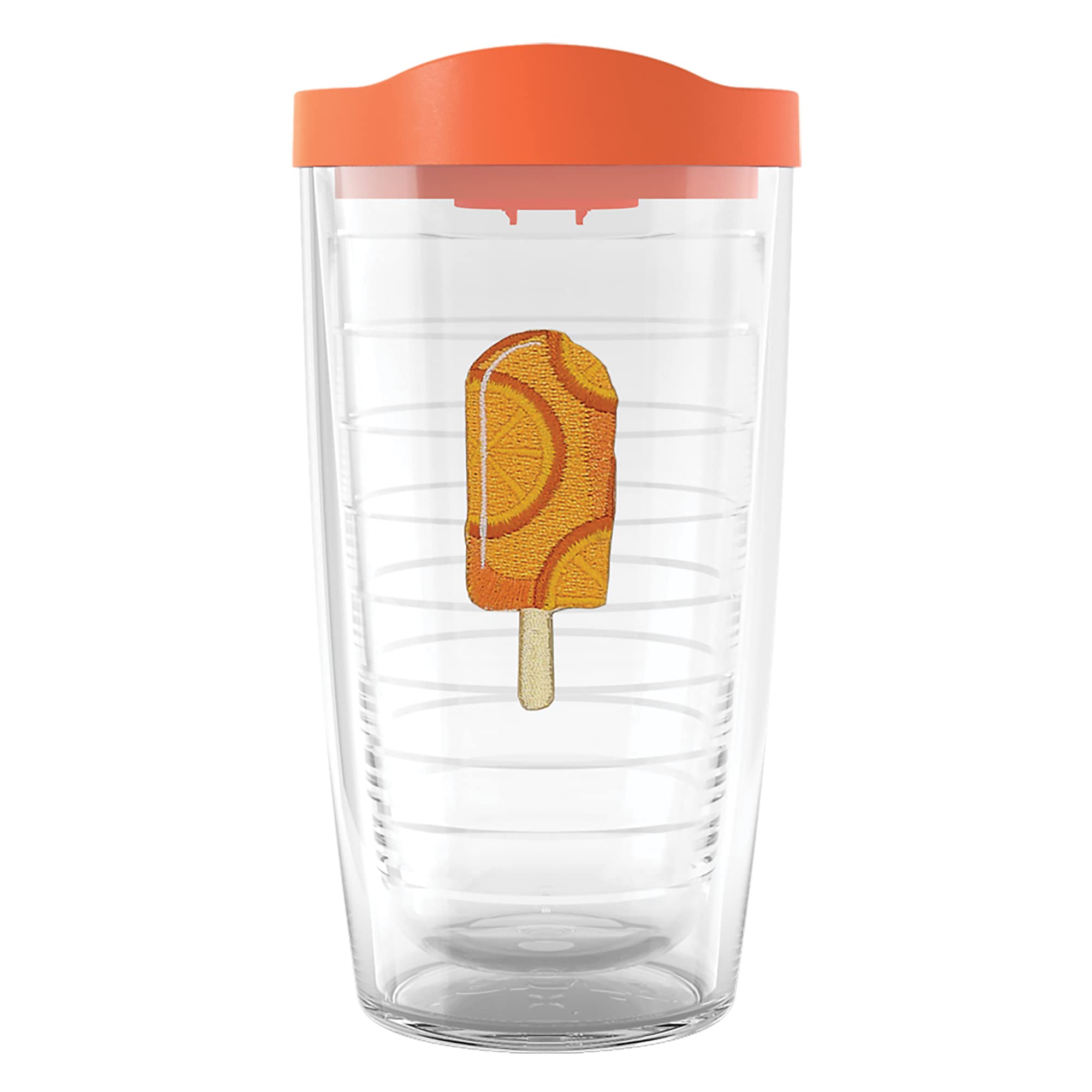 Tervis Ice Popsicle Collection Made In Usa Double Walled Insulated Tumbler Travel Cup Keeps Drinks Cold & Hot, 16Oz, Orange Pop