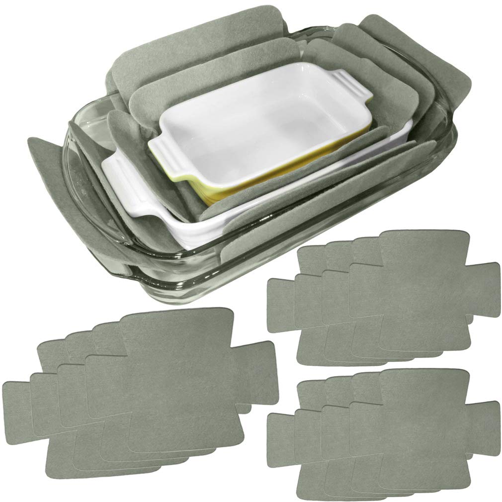 Evelots Bakeware/Cookware Scratch Protectors-Pots/Pan/Dish Dividers-Set Of 12 - Two Large Sizes-Extra Thick Felt - Prevent Chips