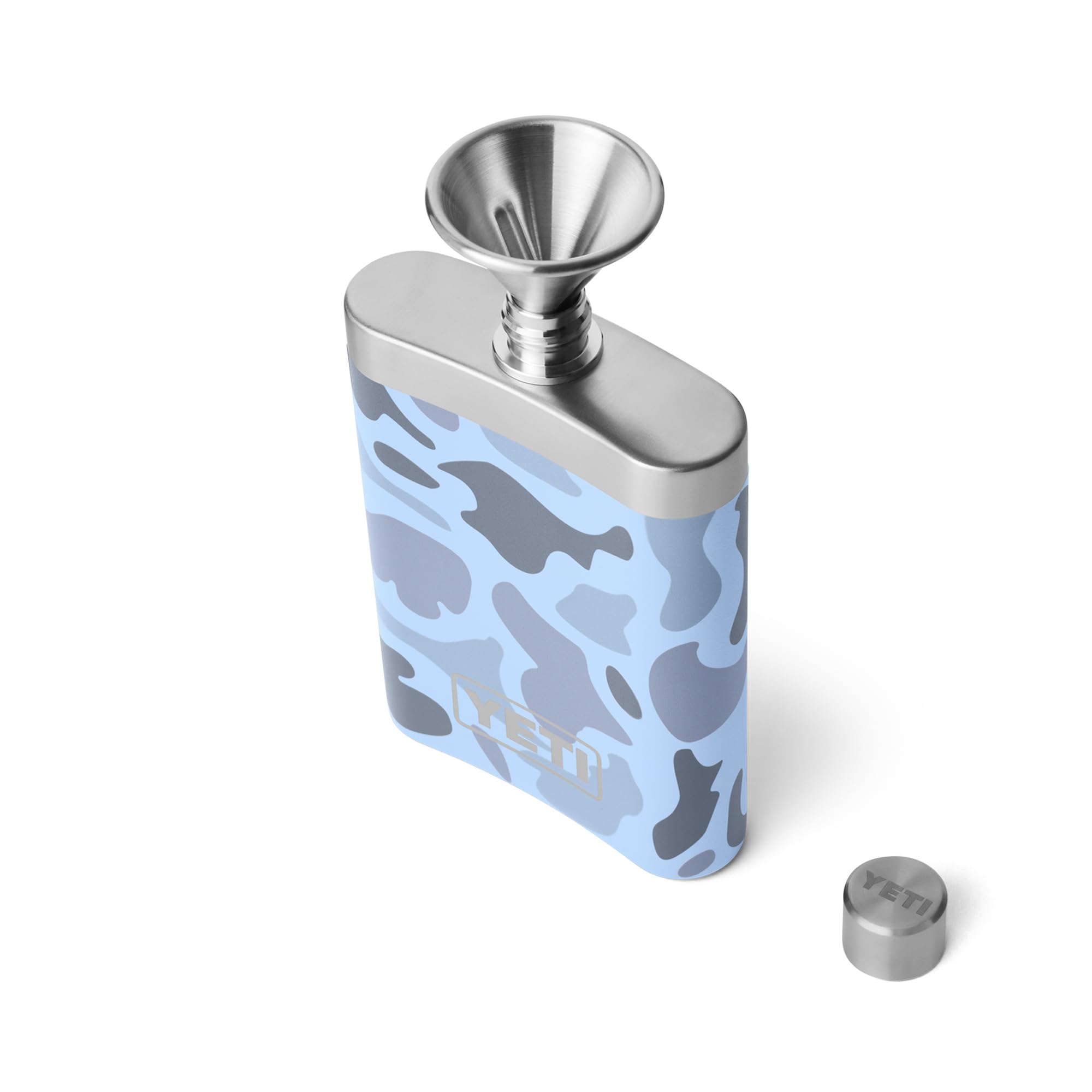 YETI 7 oz Flask and Funnel, Blue Camo