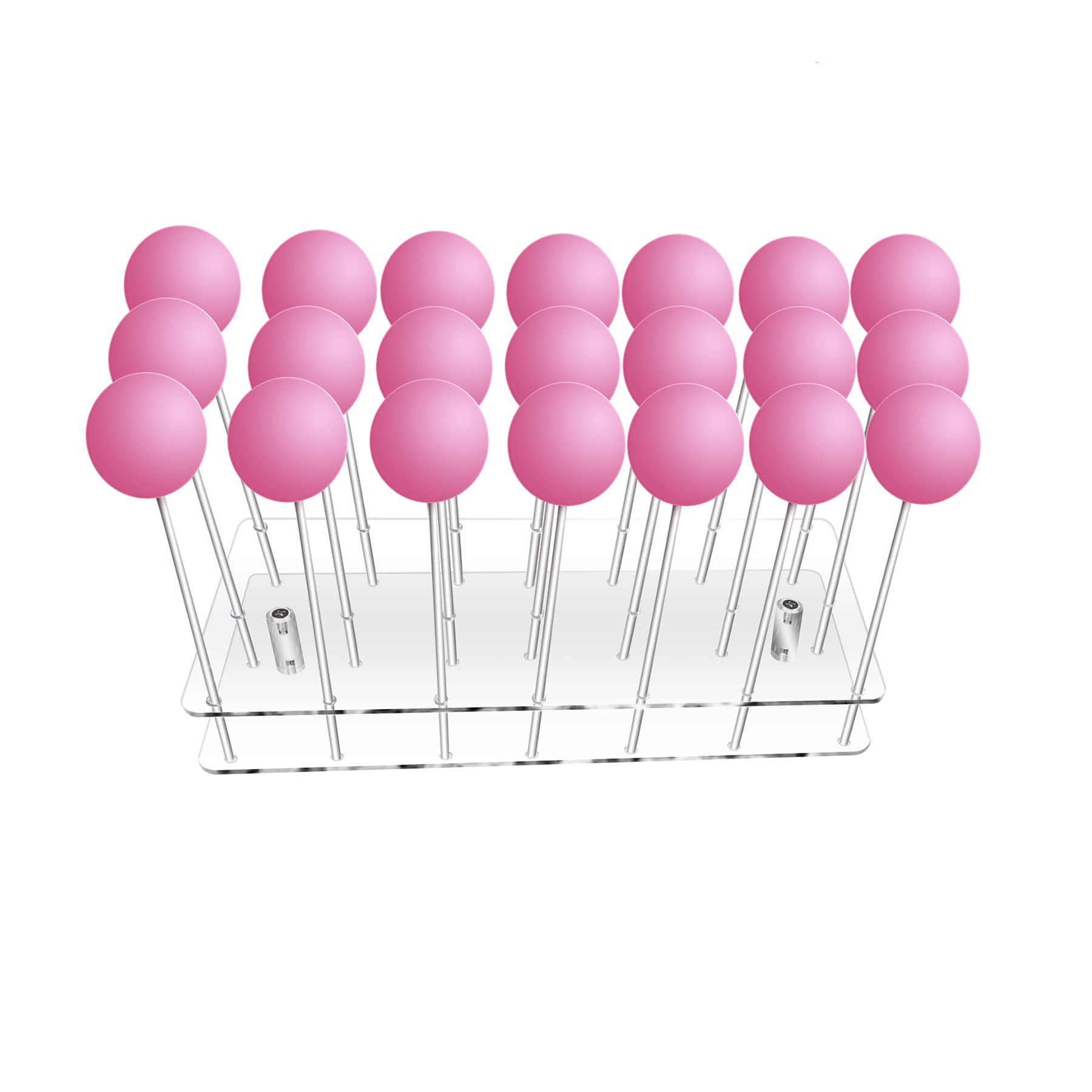 KETAWA Cake pop stand,21 Hole Clear Acrylic Lollipop Holder, Lollipop Sticks Weddings Baby Showers Birthday Parties Anniversarie