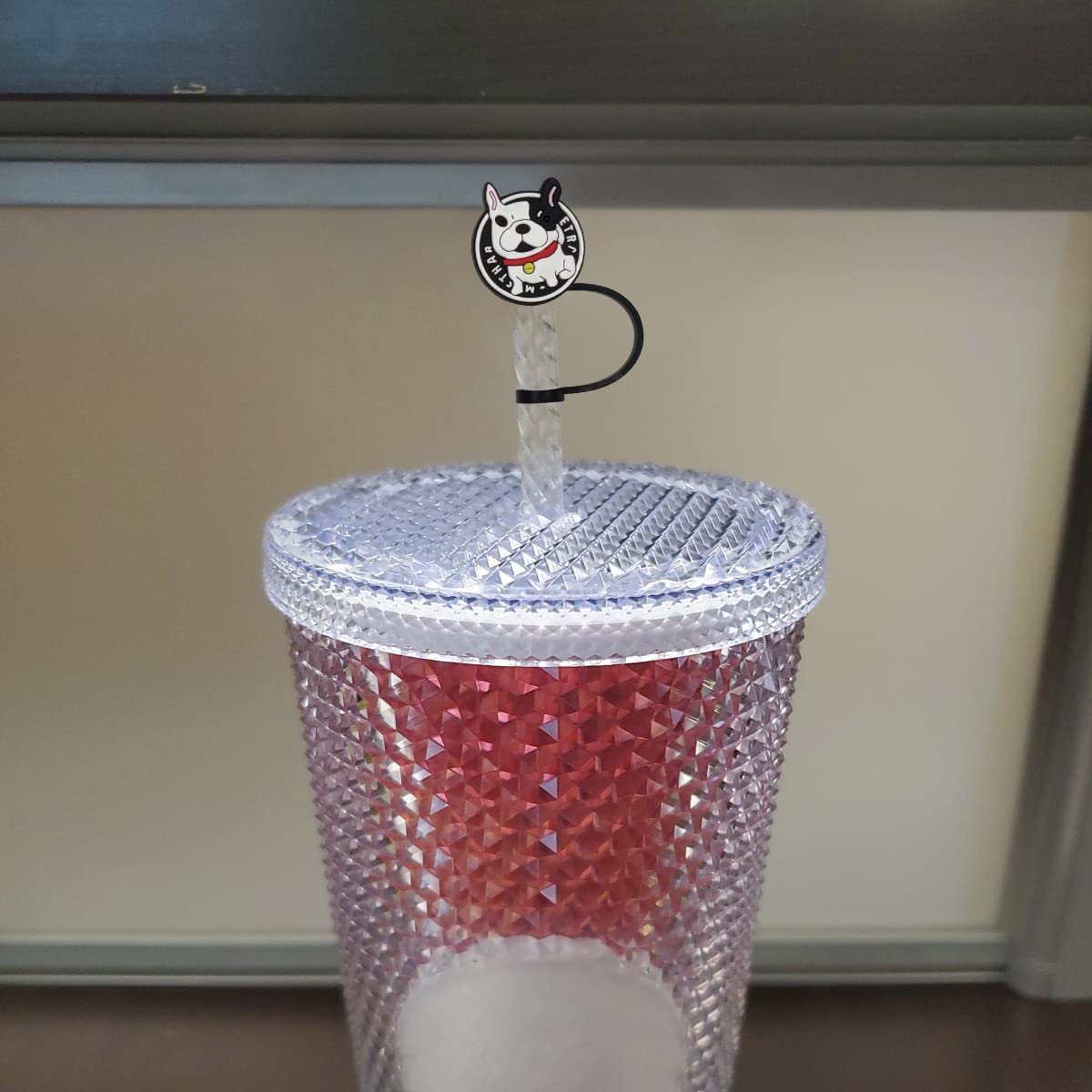 6 Pieces Cute Drinking Straw Caps Cover For 6-8 Mm Reusable Drinking Stanley Cup Straw Tips Lids Dust-Proof Straw Plugs(Kitten,