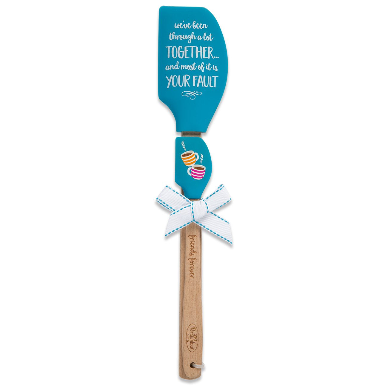 Brownlow Gifts Buddies 2-Piece Spatula Set, We'Ve Been Through A Lot Together