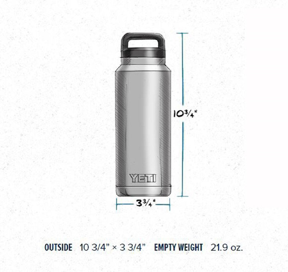 Yeti Rambler 36Oz Vacuum Insulated Stainless Steel Bottle With Cap