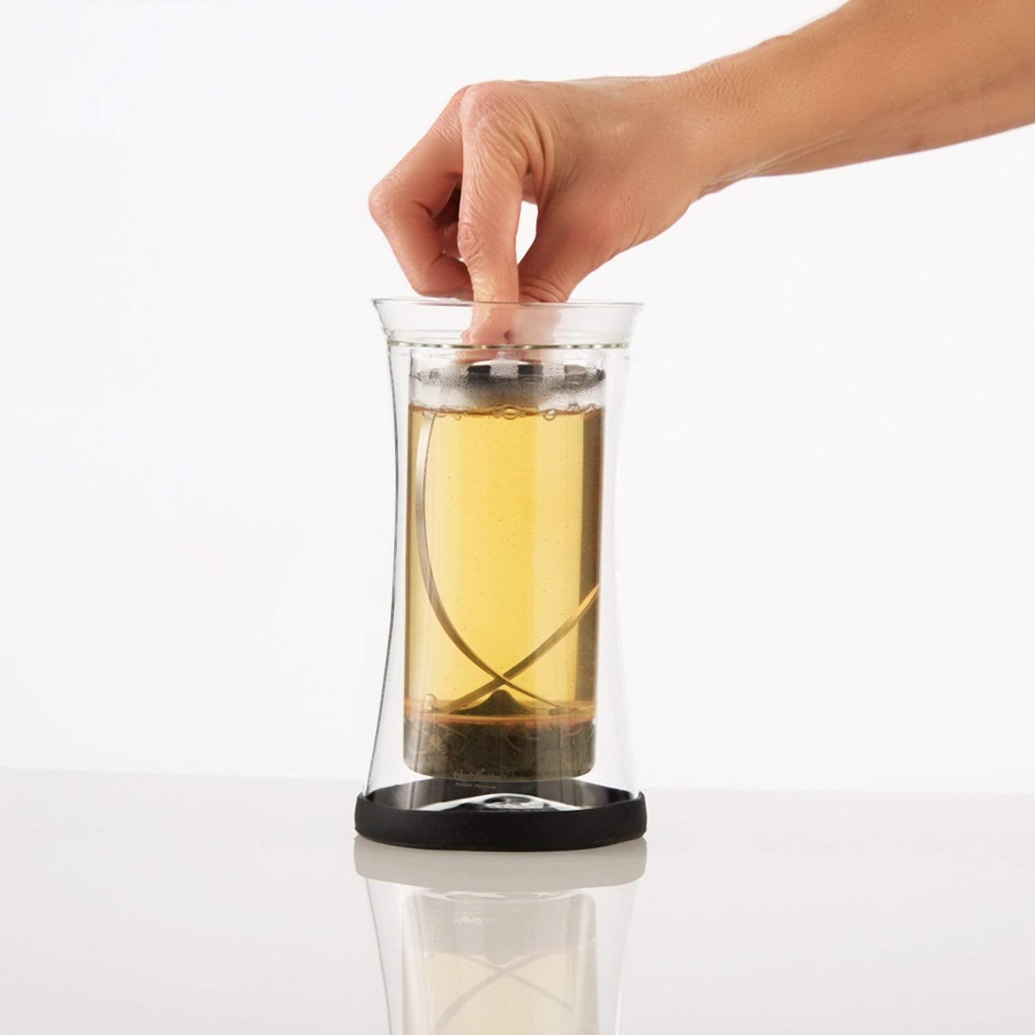 Highwave Bigfish Single Serve Coffee French Press Or Tea Press, 16 Ounces (Kiwi Green)