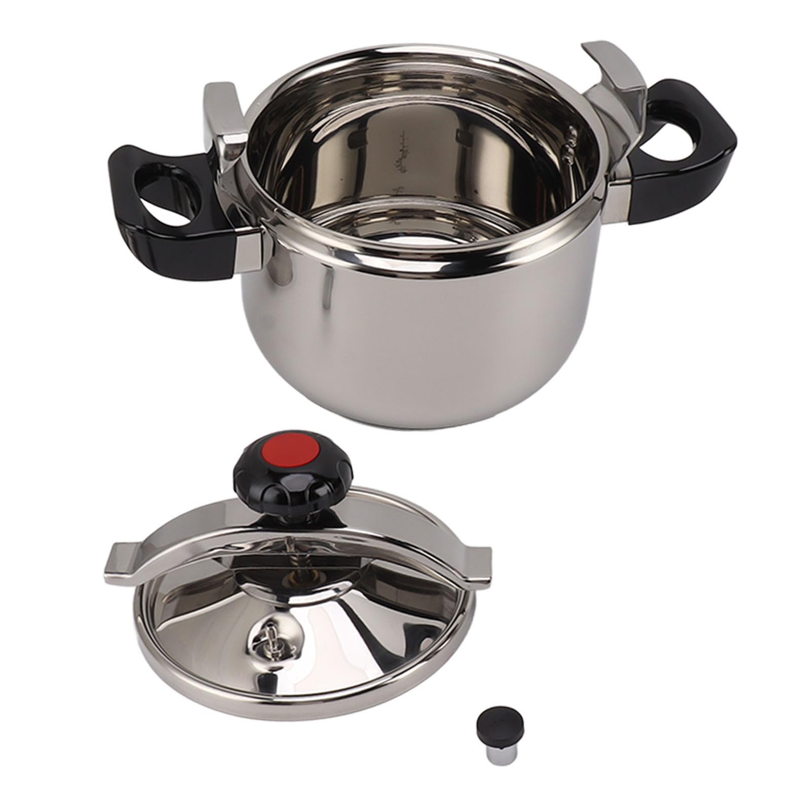 Household Pressure Cooker, Stainless Steel Cooking Pot, Fast Pressure Pot for Meat, Rice, Legumes, Gas & Induction Compatible, C