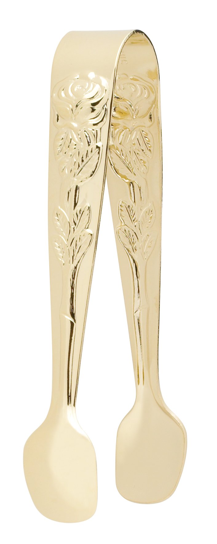 Fino Rose Sugar Tong, Gold-Plated Japanese Stainless Steel