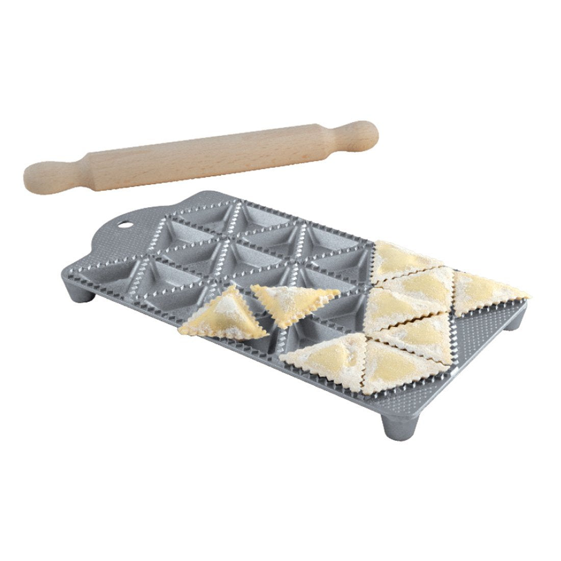 Eppicotispai 24 Triangle Holes Aluminium Maker With Rolling Pin