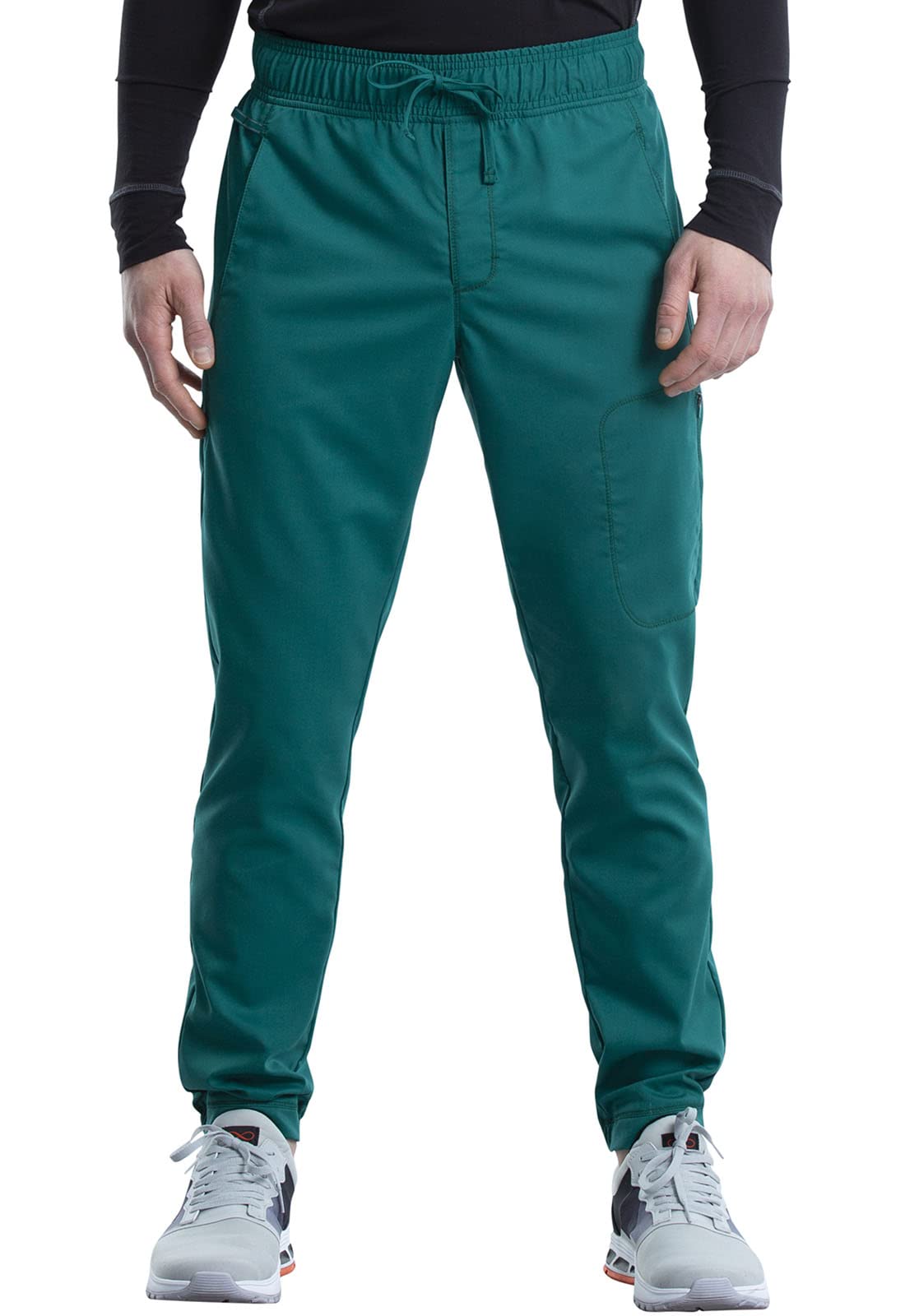 Cherokee Men Scrubs Pant Workwear Revolution Natural Rise Jogger Ww012T, M Tall, Hunter