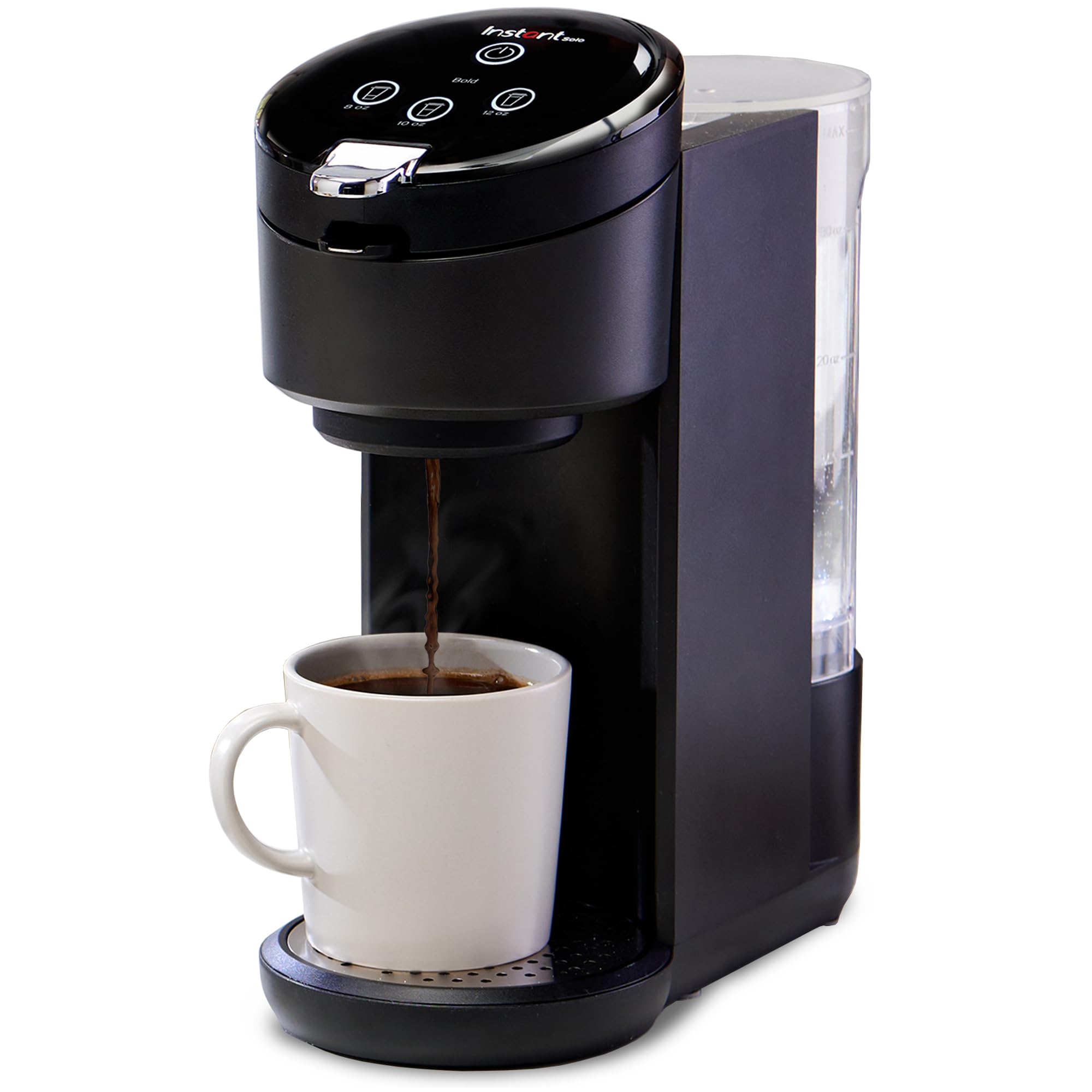 Instant Solo Single Serve Coffee Maker, From the Makers of Instant Pot, K-Cup Pod Compatible Coffee Brewer, Includes Bold Settin