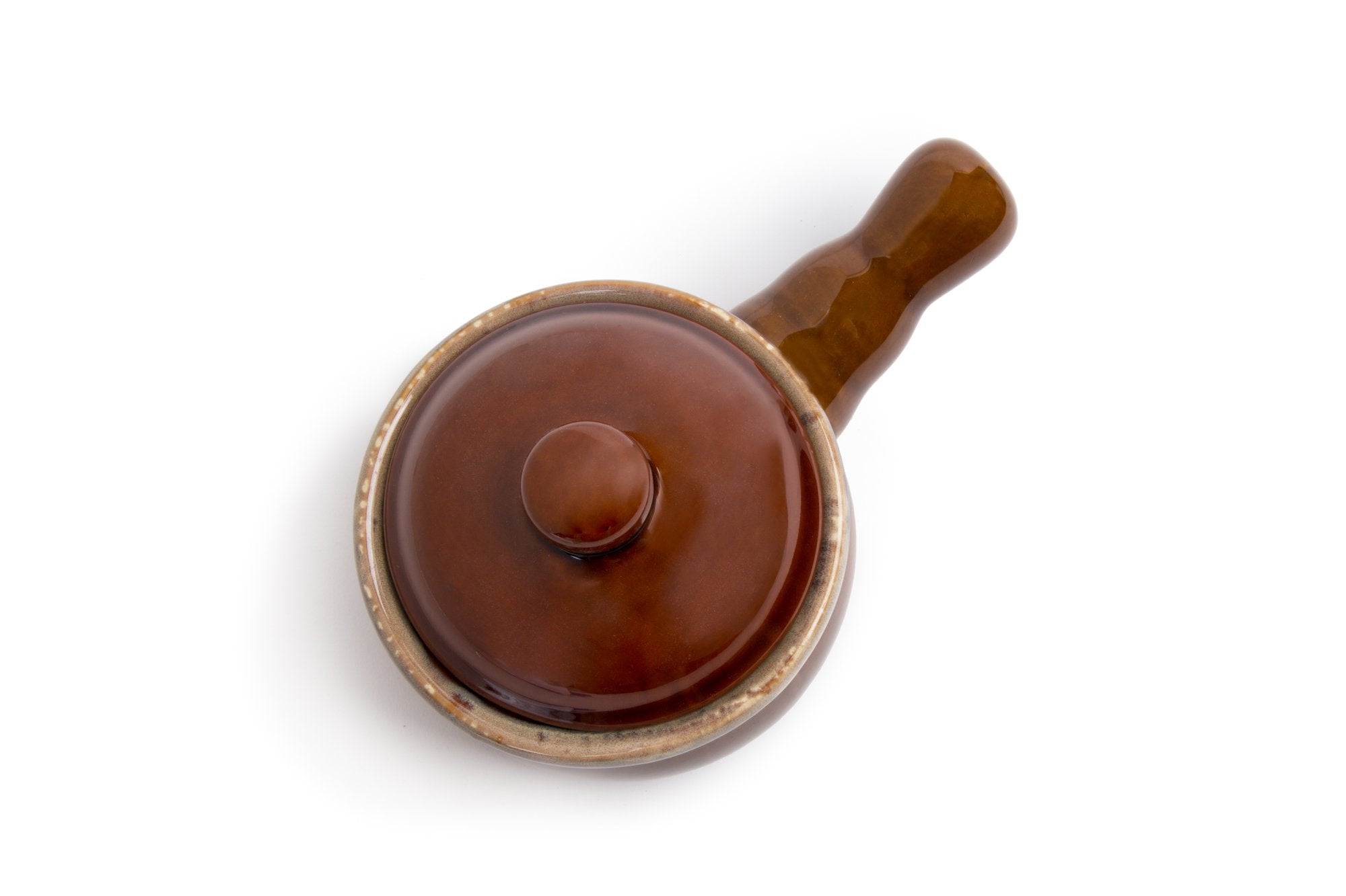 Fox Run 349 Run French Onion Soup Bowl With Lid, 4.75 X 7.75 X 4 Inches, Brown
