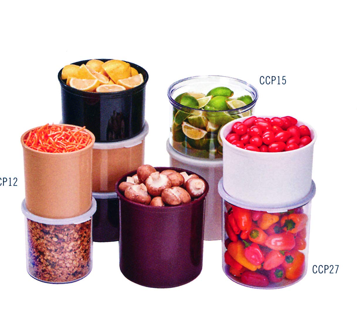 Cambro Ccp27152 Clear 2.7 Qt Crock With Lid, Clear, Pack Of 1
