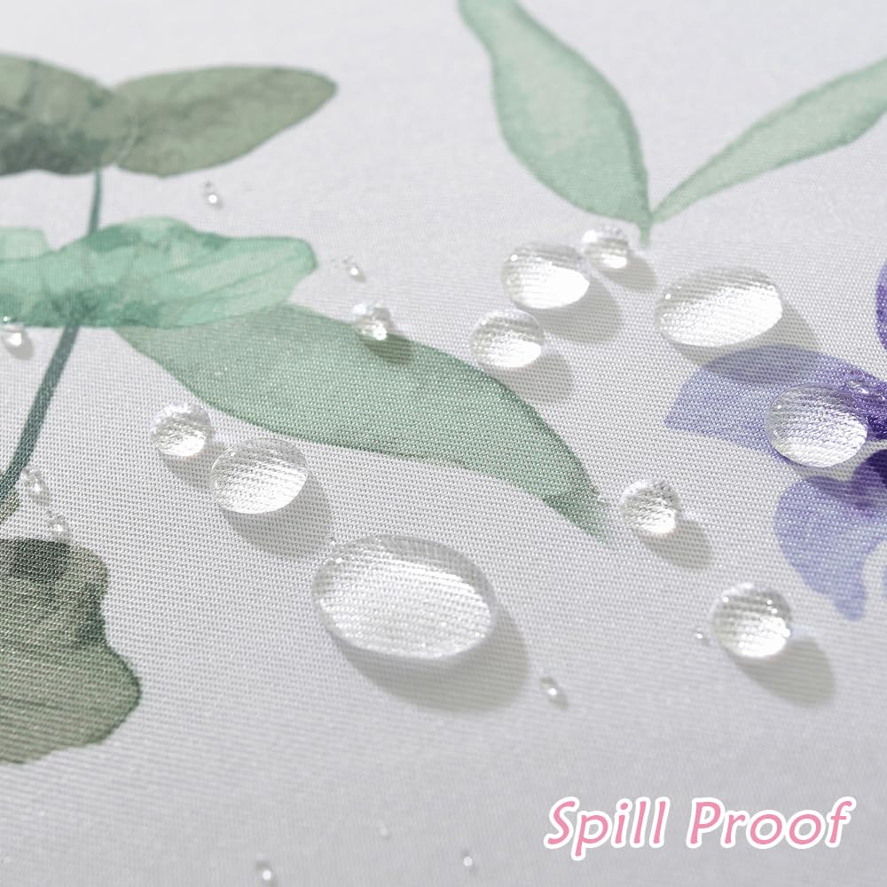 Matirug Summer Spring Tablecloth Rectangle 60X120 Inch, Pink Daisy Flower Waterproof Polyester Table Cloth, Floral Spill Proof S