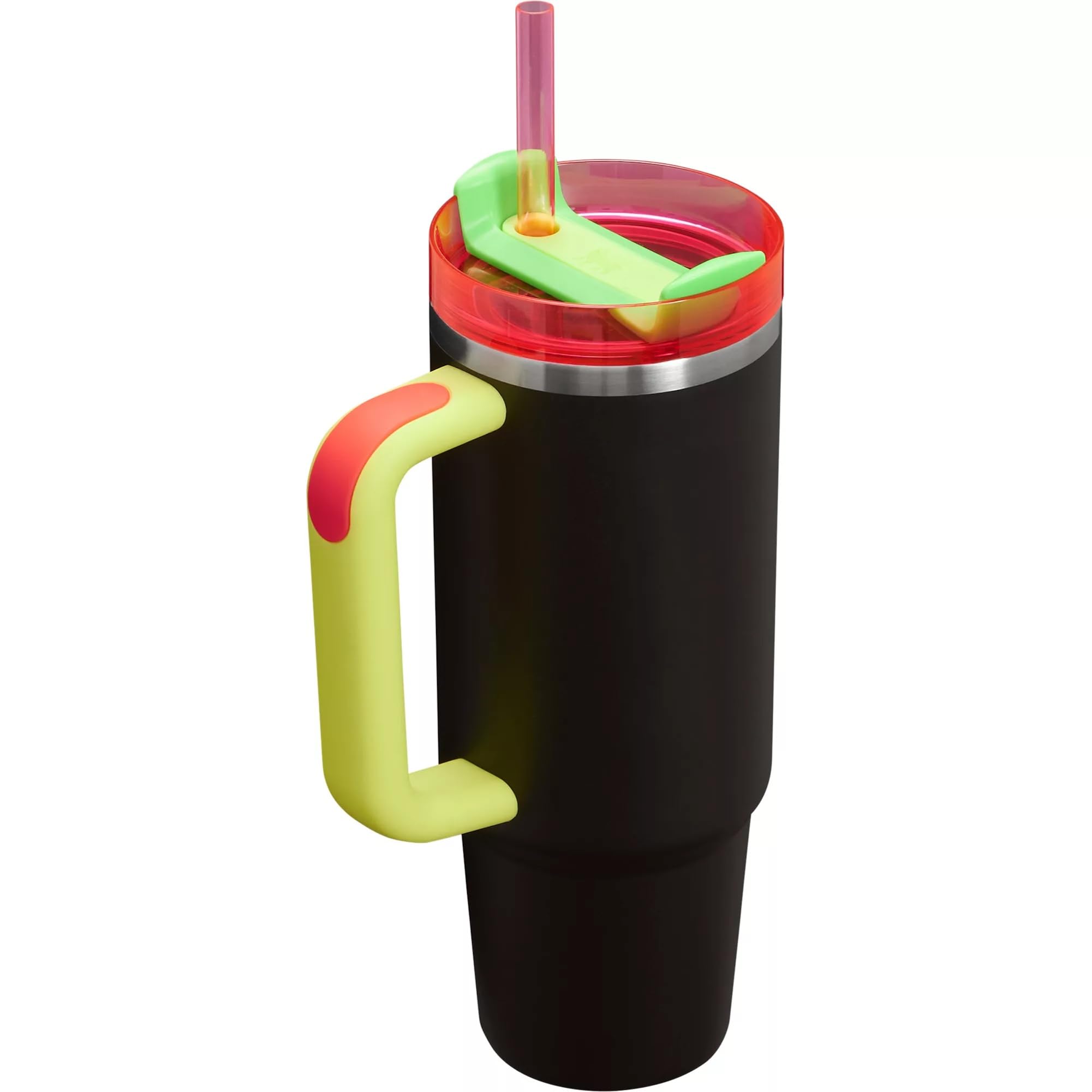 Stanley Quencher H2.0 Flowstate Stainless Steel Vacuum Insulated Tumbler With Lid And Straw For Water, Iced Tea Or Coffee (Black