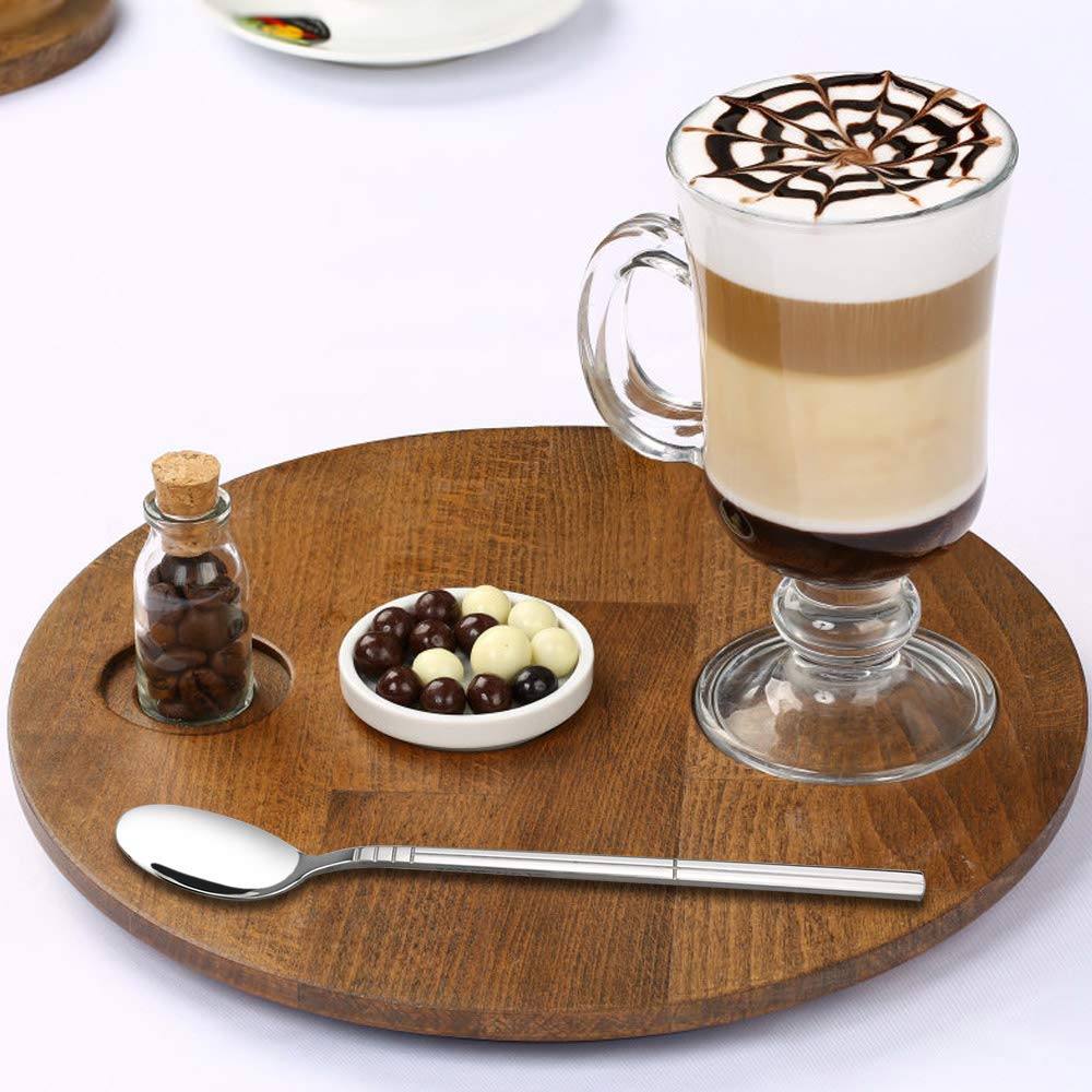 Saedy 12 Pieces Long Handle Tea Spoons, Stainless Steel Milkshake Mixing Spoon