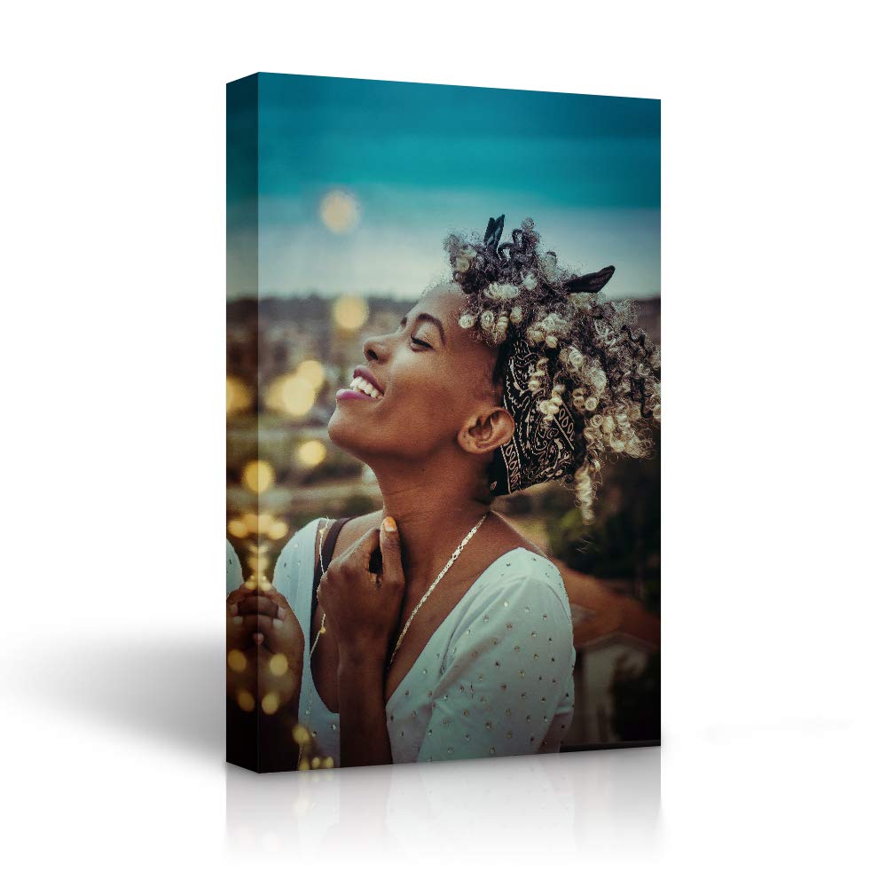 Signleader Canvas Prints With Your Photos, Canvas Pictures Custom Wall Art, Personalized Portrait Canvas Pictures - 16X24 Inches