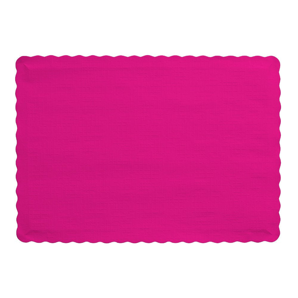 Creative Converting Placemats, One Size, Hot Magenta