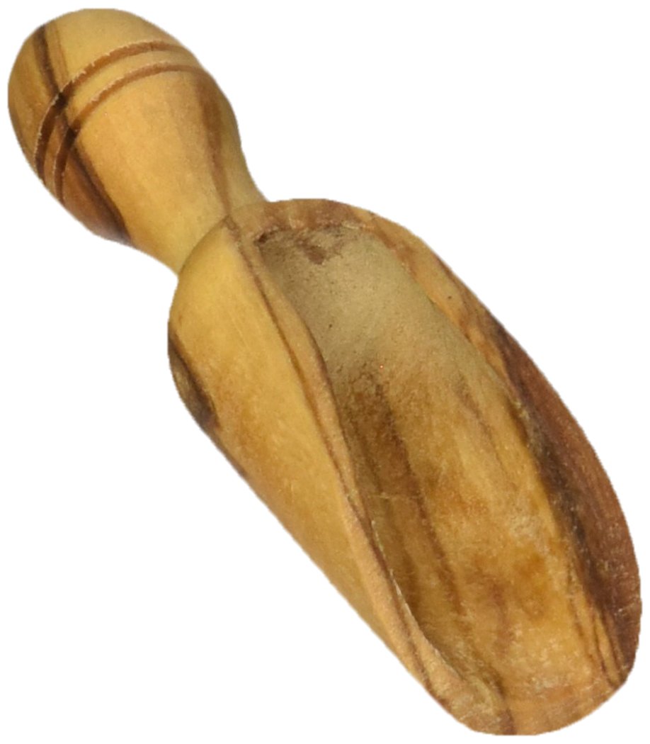 Naturally Med - Olive Wood Small Salt Scoop 2.5'' Total Length