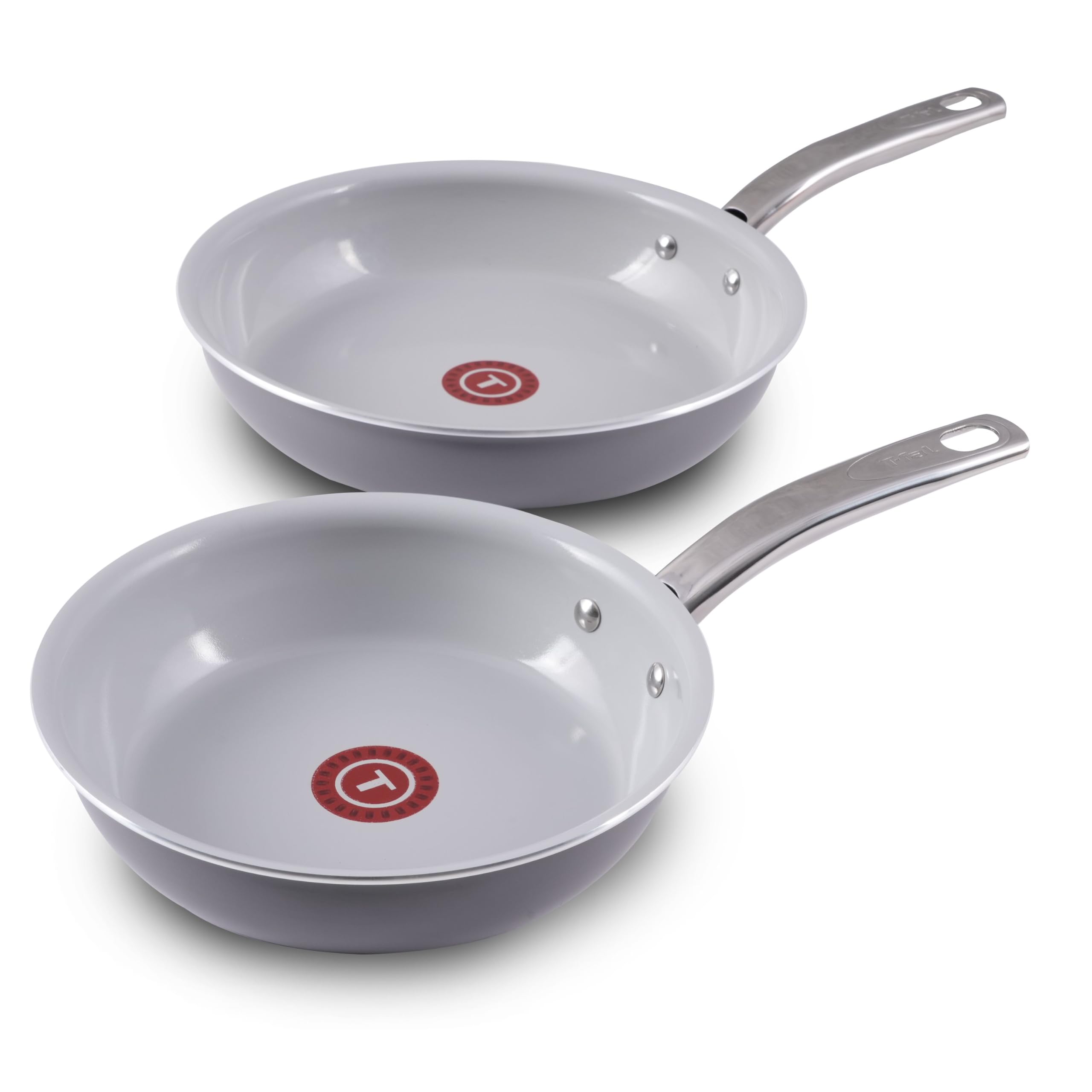 T-Fal Fresh Recycled Aluminum Ceramic Non-Stick 2-Piece, 8.5 & 10.25 Frypan Set