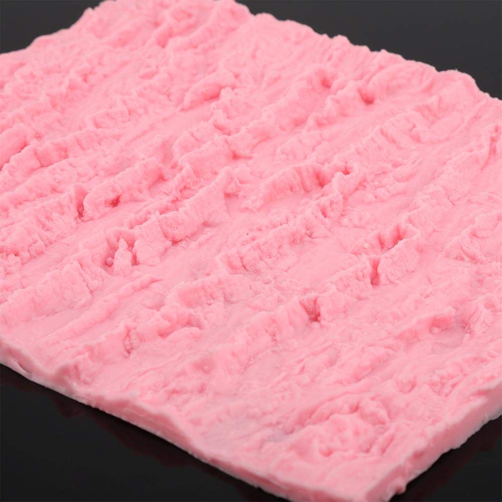Rectangle Cake Tree Bark Texture Design Silicone Icicle Lace Bread Baking Non Stick Fondant Impression Mat Desserts Diy Baking T