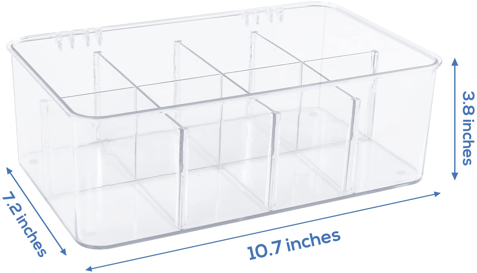 Utopia Home 1 Pack Tea Bag Organizer - Stackable Tea Bag Storage Organizer With Lid - Tea Bag Holder For Kitchen Organizers And