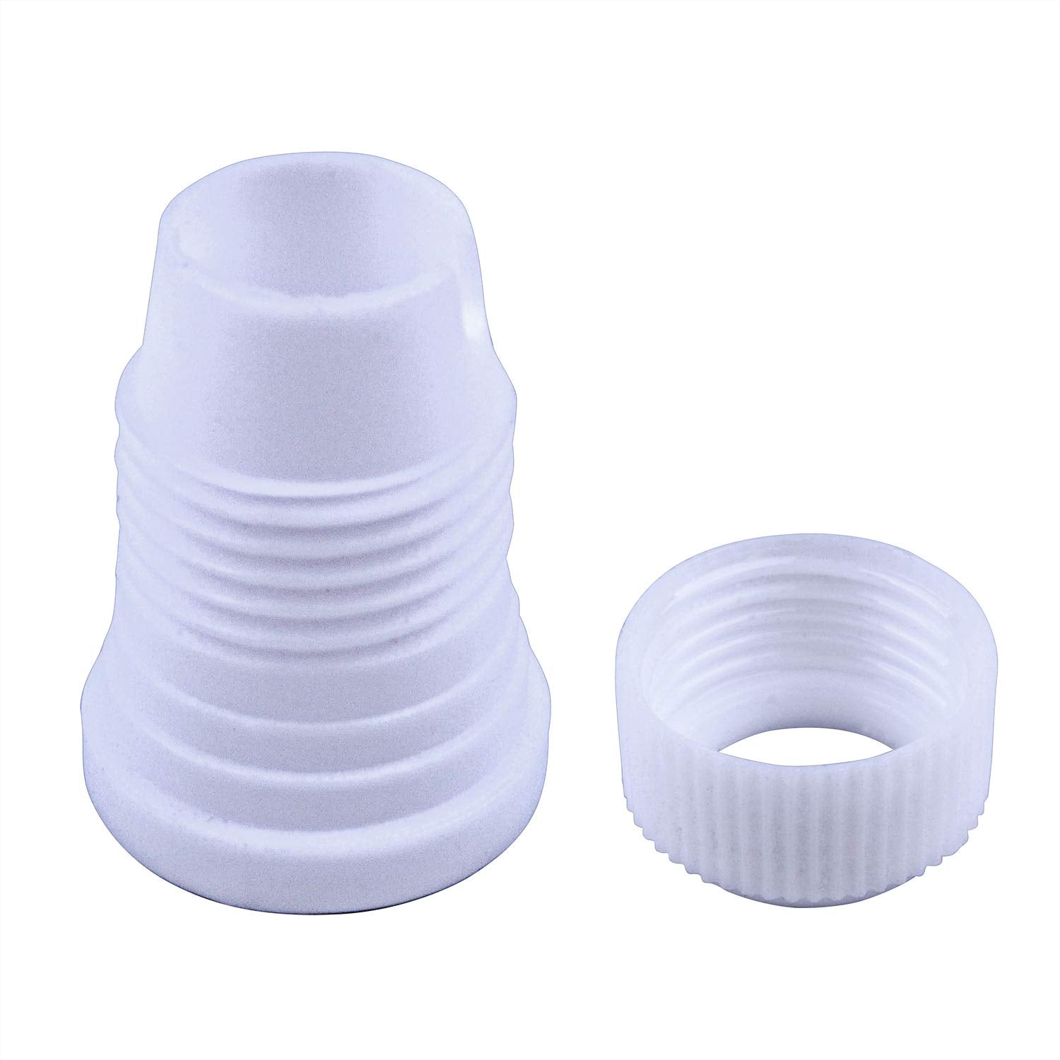 Jdesun 20 Pieces Plastic Standard Couplers Cake Decorating Coupler Pipe Tip Coupler For Icing Nozzles, White