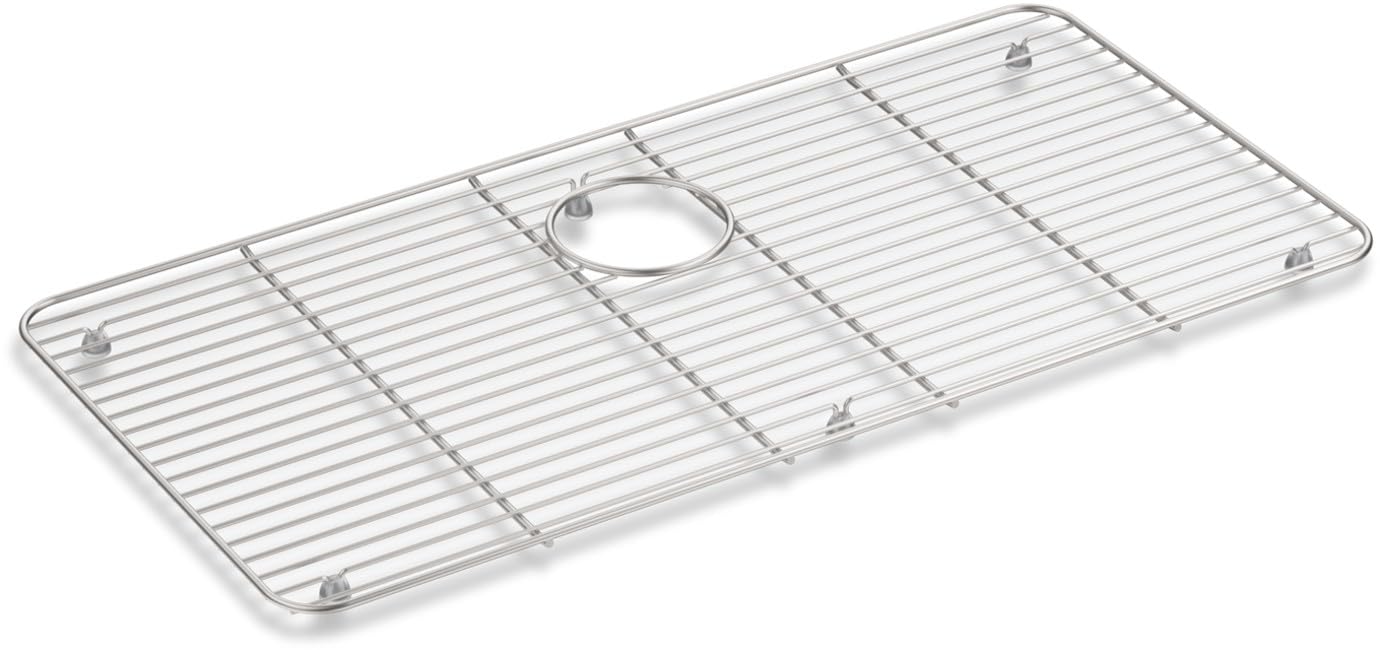 Kohler 8342-ST Stainless Steel Rack, 28-7/16 x 14-3/16 for Iron/Tones Kitchen Sink