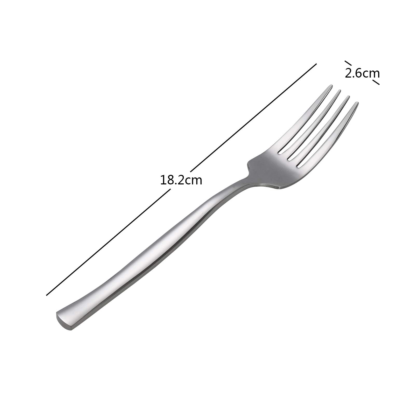 Xowine 12-Piece Dessert Forks, Stainless Steel Salad Fork