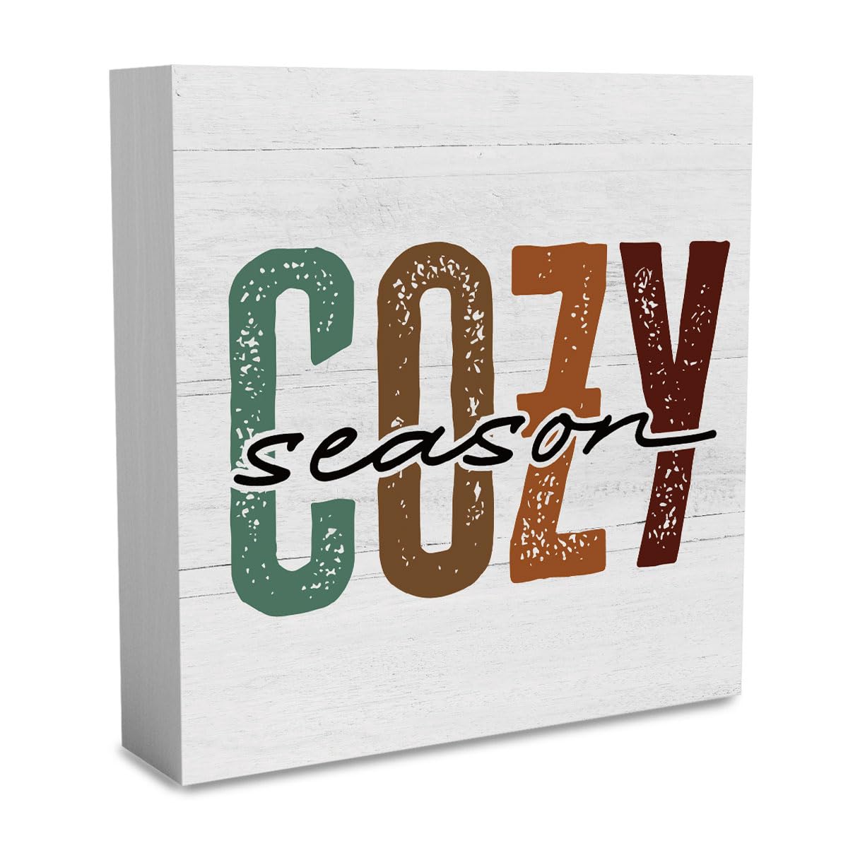 Rustic Cozy Season Sign Fall Decorations for Home Office Indoor Fall Desk Decor for Bathroom Bedroom Autumn Thansgiving Decor 5 