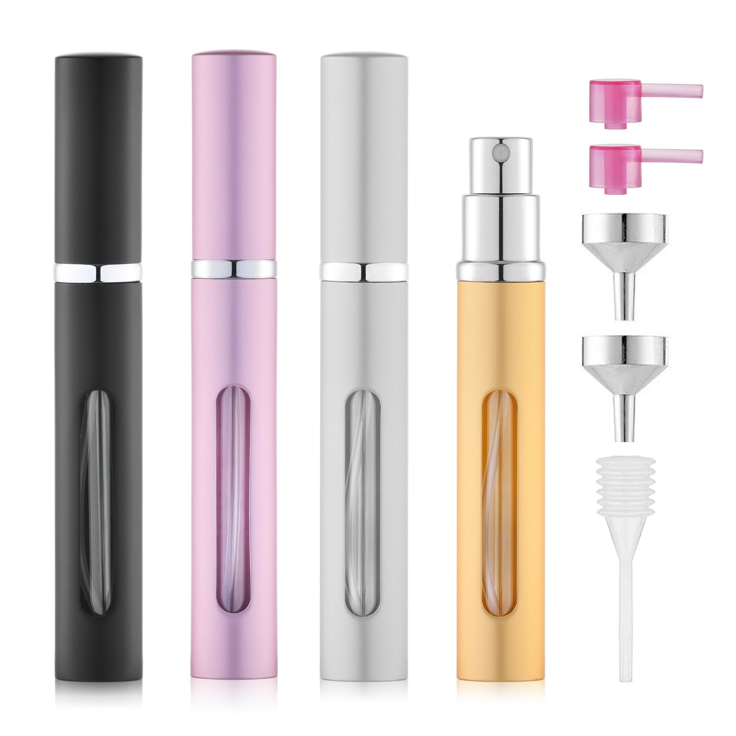 owlyee Perfume Travel Refillable Bottle - Empty Mini Cologne Spray Atomizer - Travel Size Fragrance Sample Sprayer - Small Porta