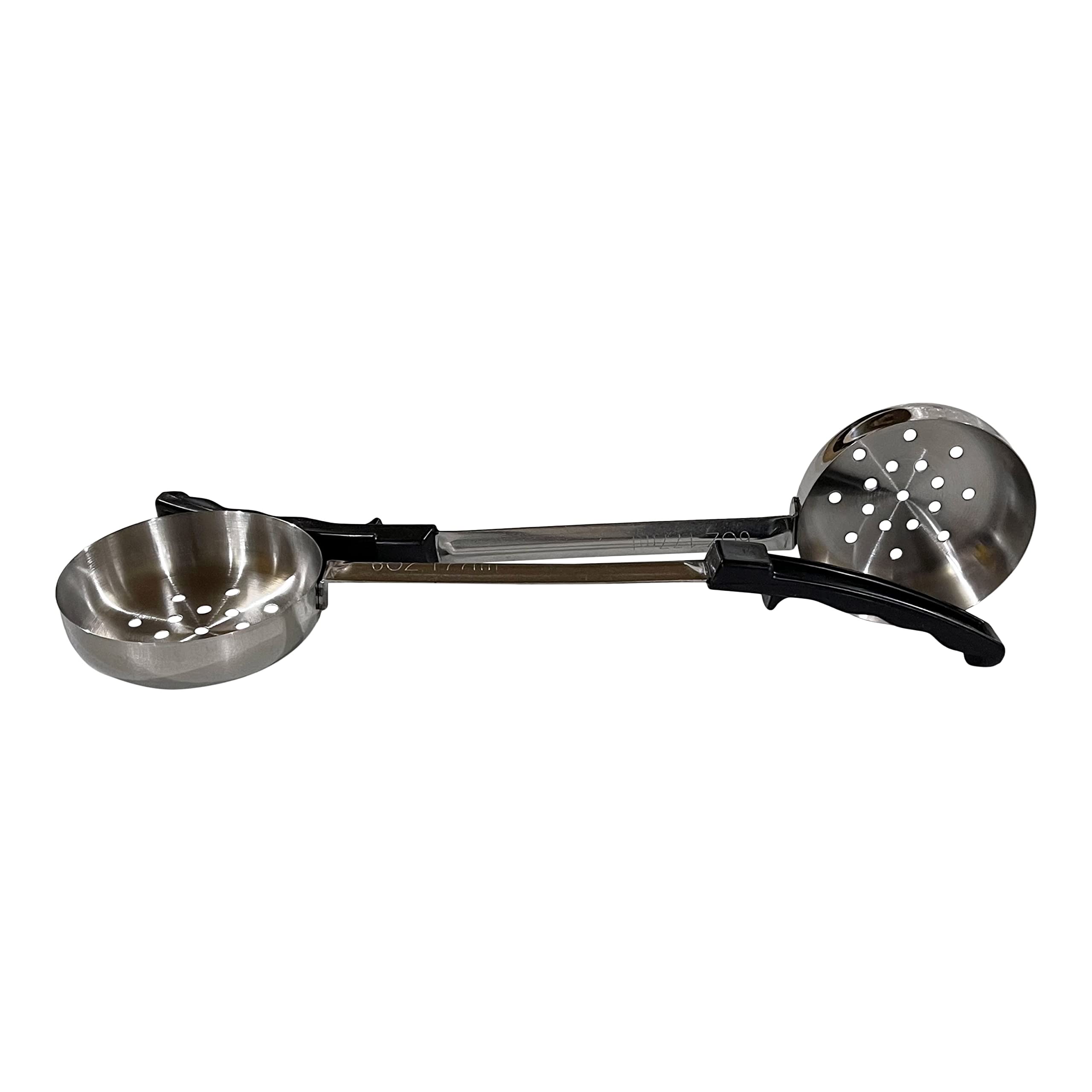 Habanerofire 6 Ounce Slotted Stainless Steel Portion Control Ladle Spoon For Measuring And Serving; Commercial Grade Serving Sco