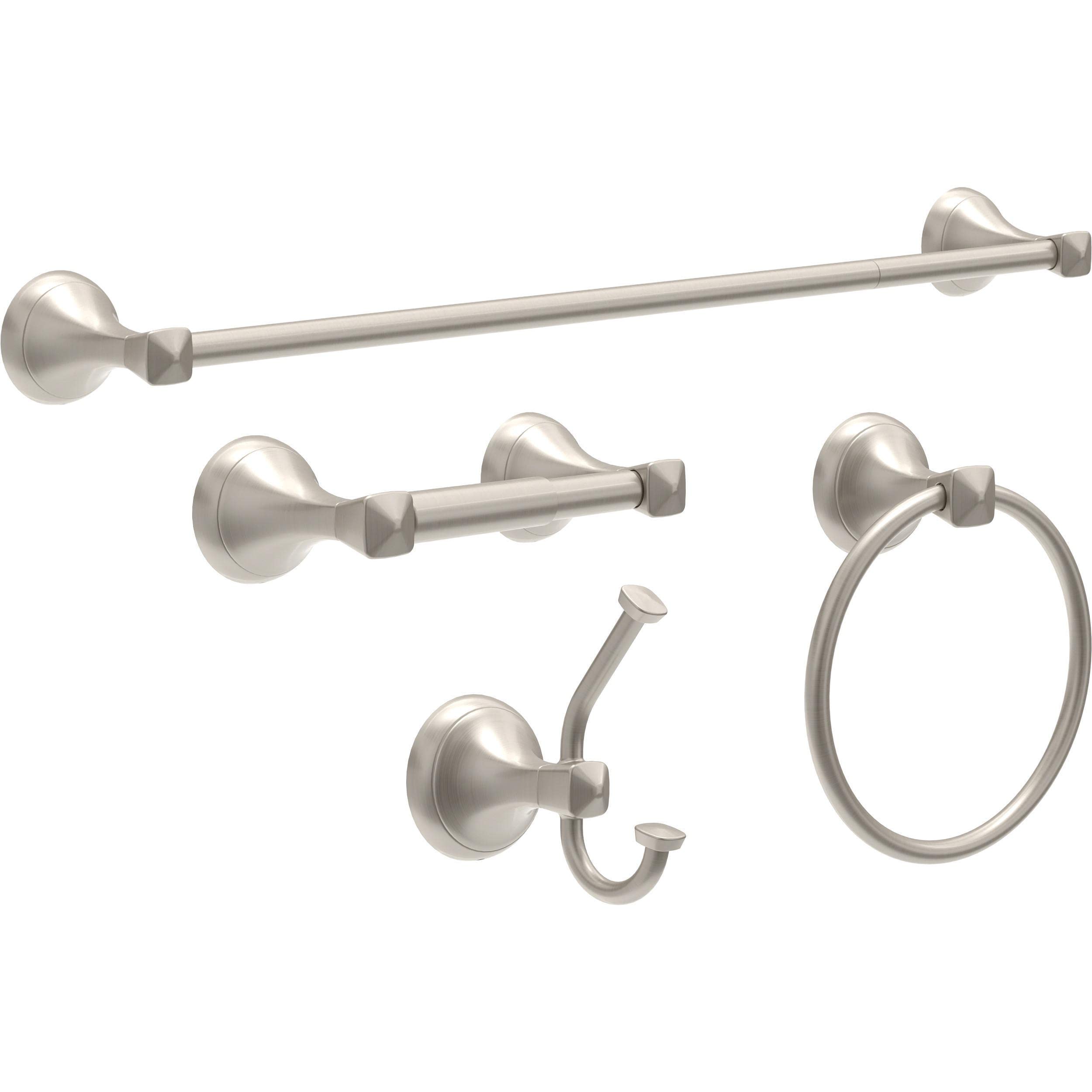 Delta Esa50-Dn Esato Spring Loaded Toilet Paper Holder In Spotshield Brushed Nickel
