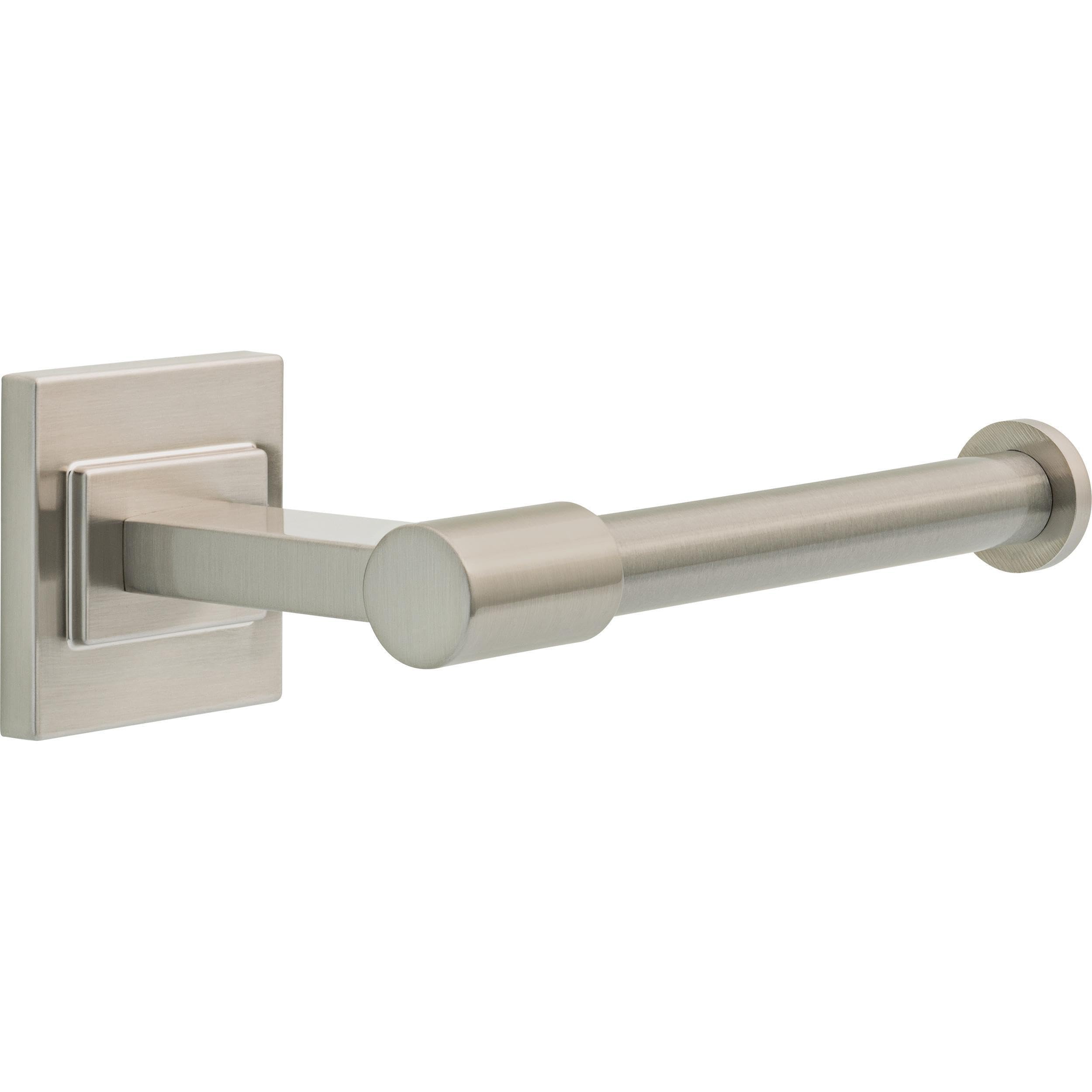 Delta Faucet McLaren (1-Pack) Toilet Paper Holder, SpotShield Brushed Nickel, Wall Mounted Euro Single Post Design MCL50-BN