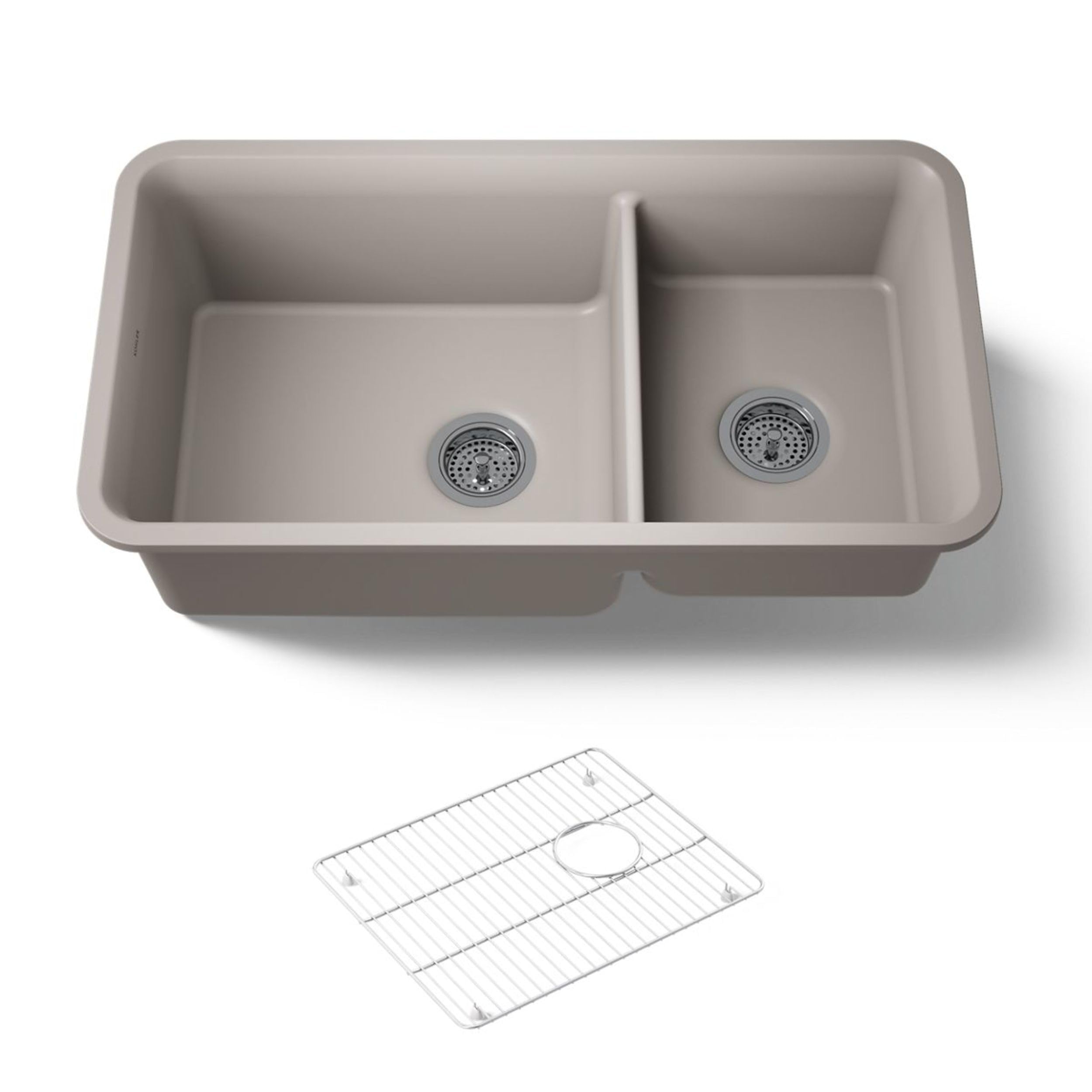 KOHLER K-8204-CM3 Cairn Sink, 33 in, Matte Taupe
