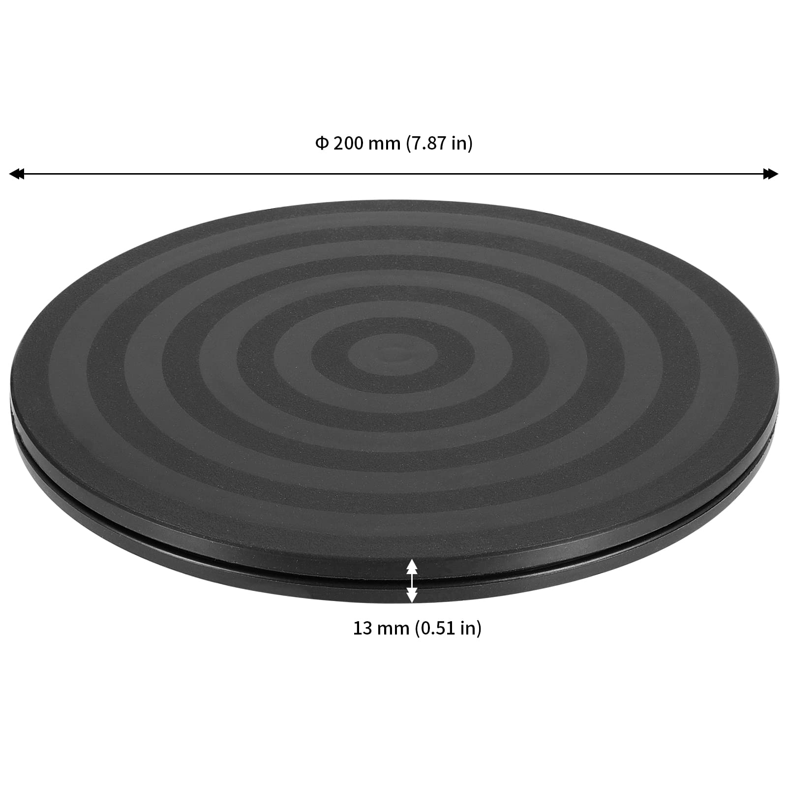 Japchet 4 Pack 8 Inch Bonsai Turntable, Heavy Duty Rotating Lazy Susan Turntable Garden Swivel Stand Turntable, 44Lbs Loading Ca