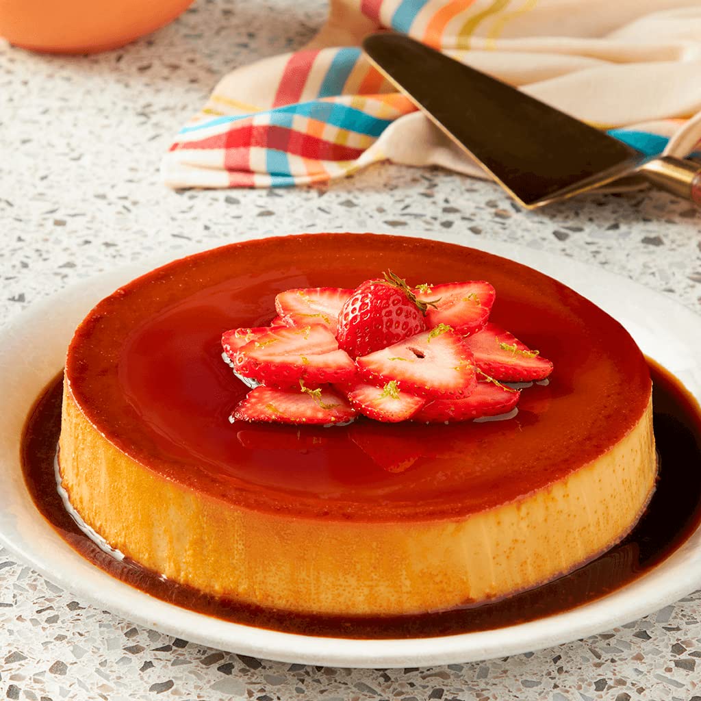 Stainless Steel Flan Mold 1.6QT  Flan Pan for Instant Pot 6QT  Mexican Design Flanera Flan Maker  Molde Para Flan  Silver