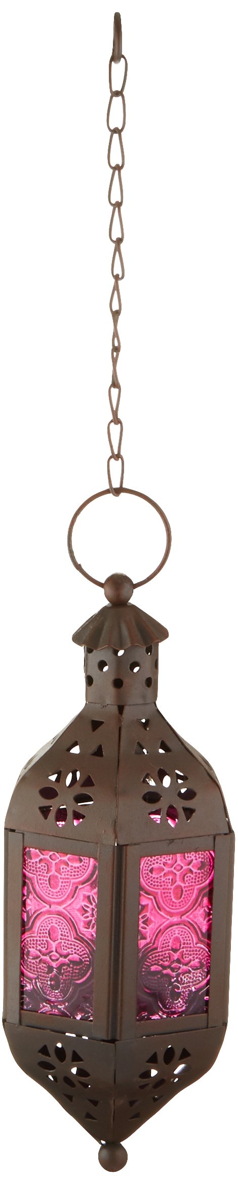 Zings & Thingz Beautiful Hanging Serenity Candle Lantern Lamp, Decorative Light Home Decor, 23 Tall, Mystical