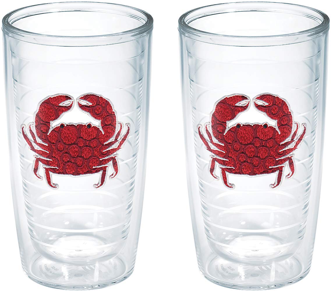 Tervis Tumbler, 16-Ounce, ''Red Crab'', 2-Pack, Clear - 1125450