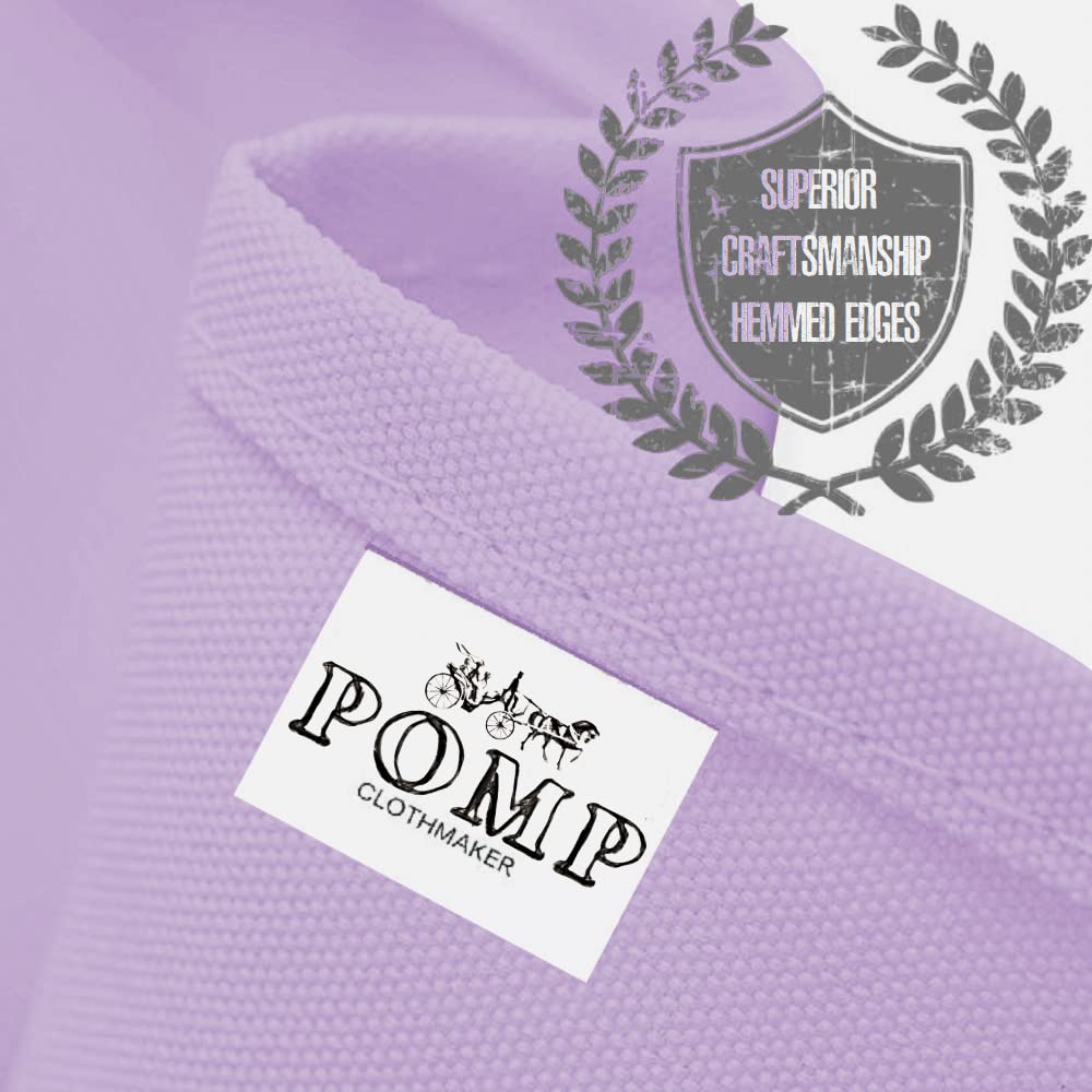 Pomp Lavender 90 X 132 Inch Premium Polyester Tablecloth  Wrinkle  Stain Resistant Easy Care Fabric  Fits 6Ft Rectangle Table