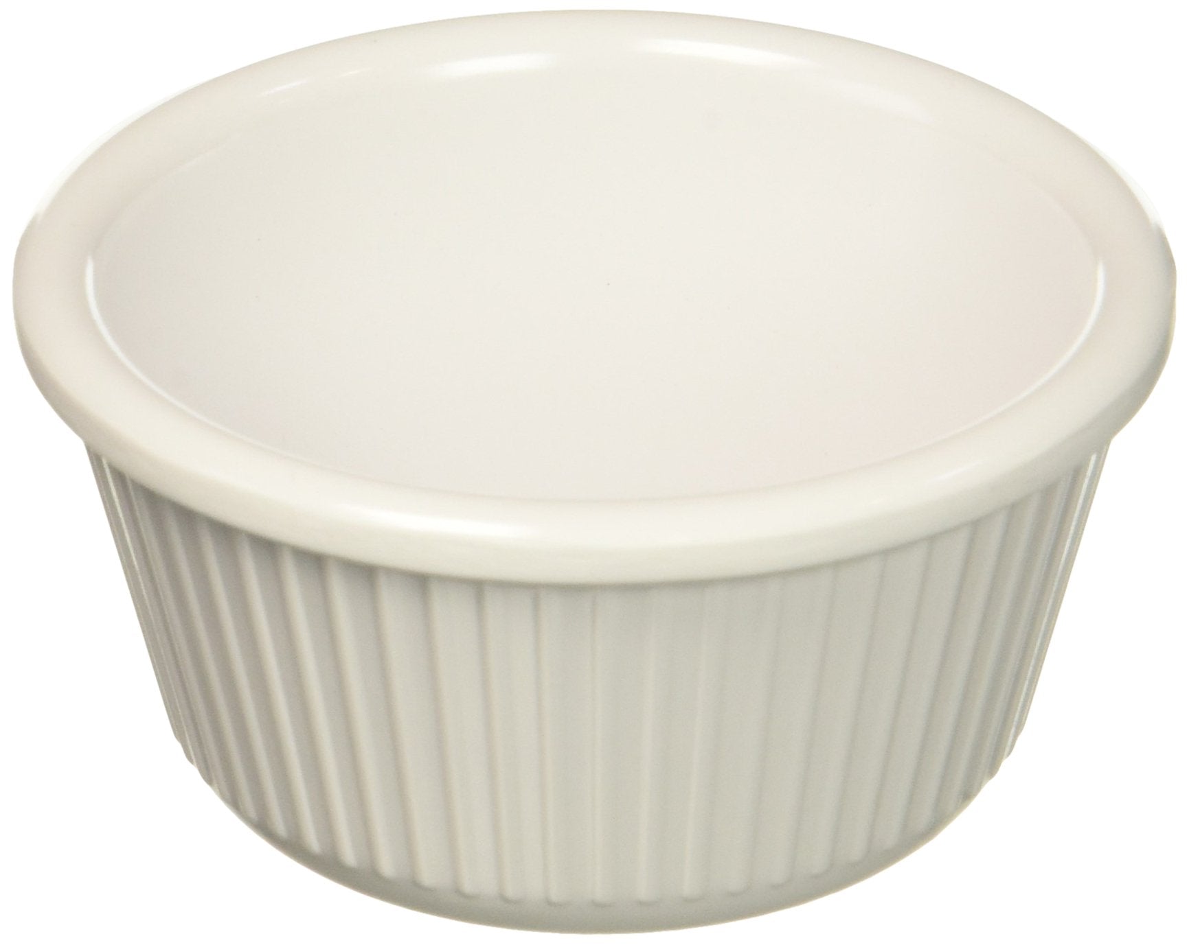 Winco Fluted Ramekins, 3-Ounce, White