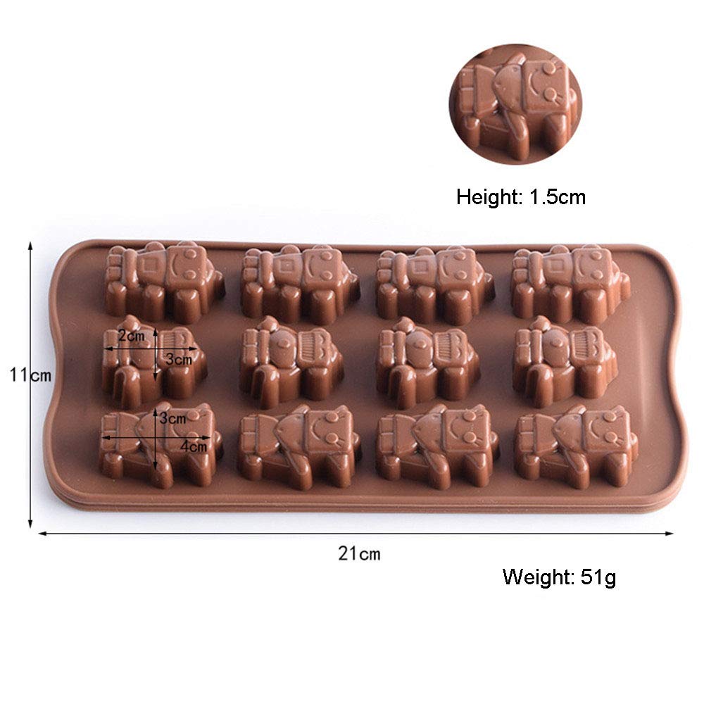 Chocolate Gummy Molds Nonstick Silicone Baking Molds For Making Ice Cubes Jelly Chocolate Soap Shaping Hard Candies, 2 Pcs/Lot R