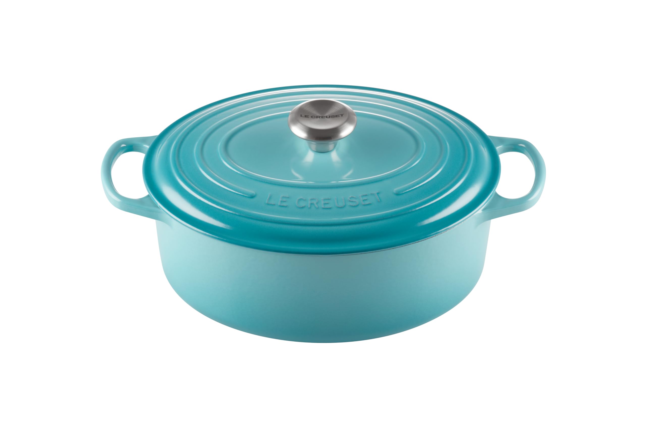 Le Creuset Enameled Cast Iron Signature Oval Dutch Oven, 5 qt. , Caribbean