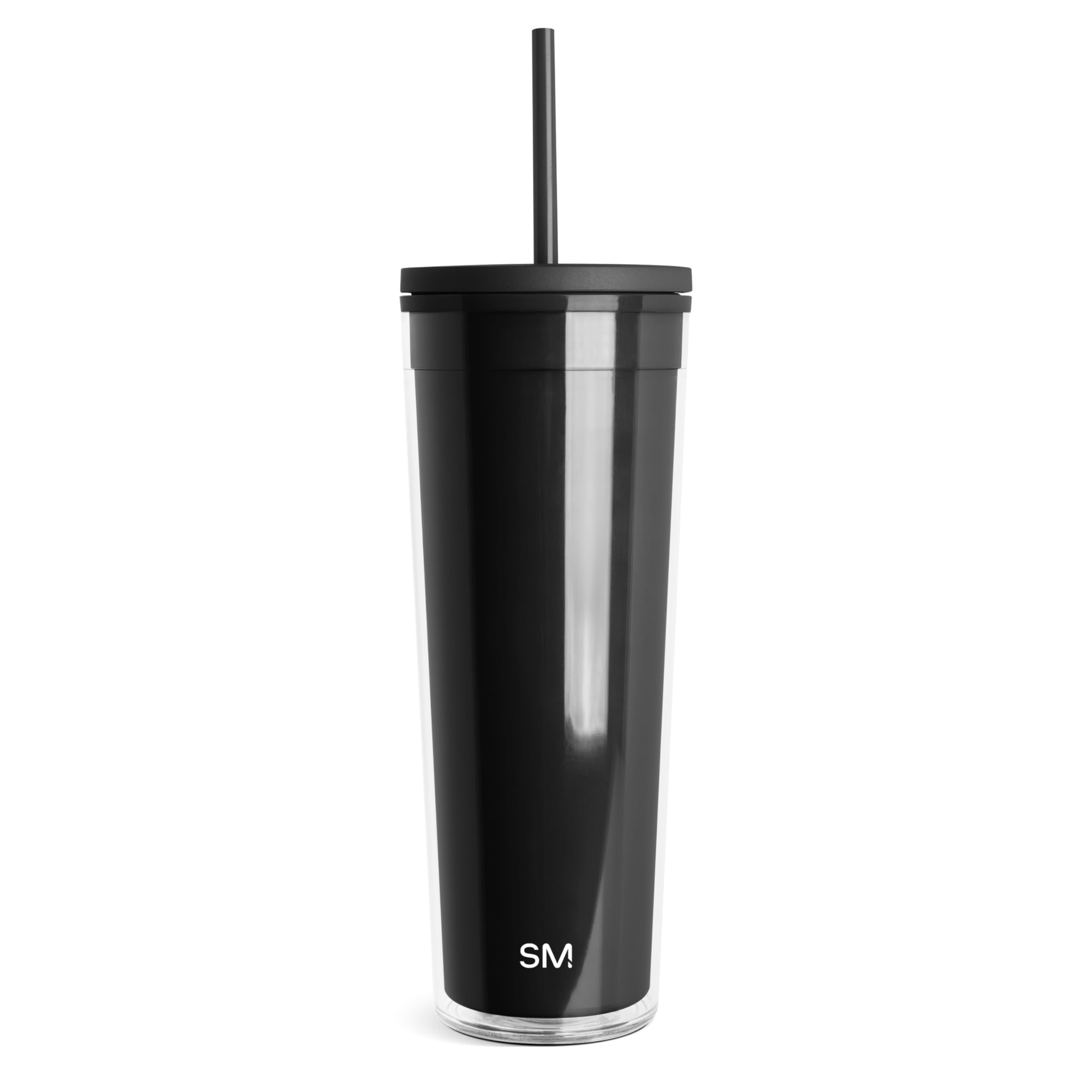 Simple Modern Plastic Tumbler with Lid and Straw | Reusable BPA Free Iced Coffee Cups Double Wall Smoothie Cup | Gifts for Women