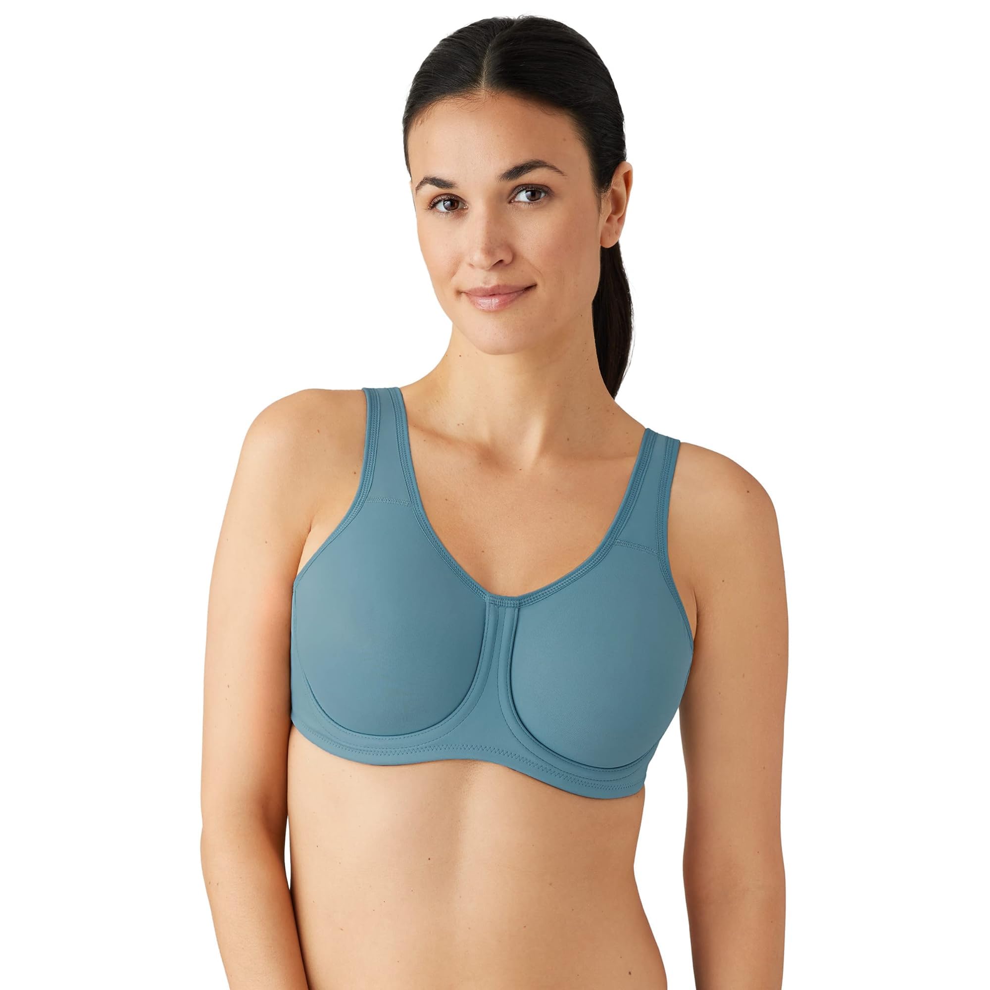 Wacoal Womens Plus Size Full Figure Underwire Sport Bra, Provincial Blue, 34c